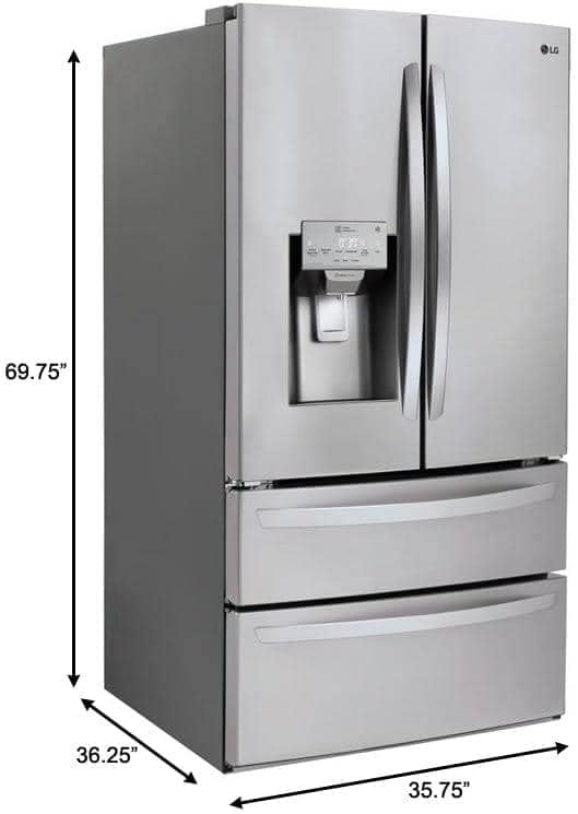 LG 28 Cu.Ft. 4-Door French Door Fridge – Stainless Steel