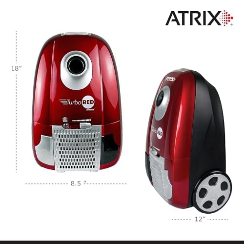 Atrix 6-Quart Canister Vacuum – Red