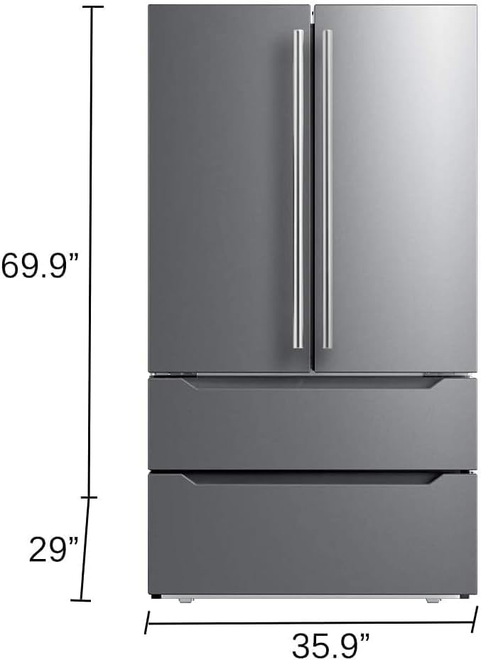 SMETA 36" French Door Fridge