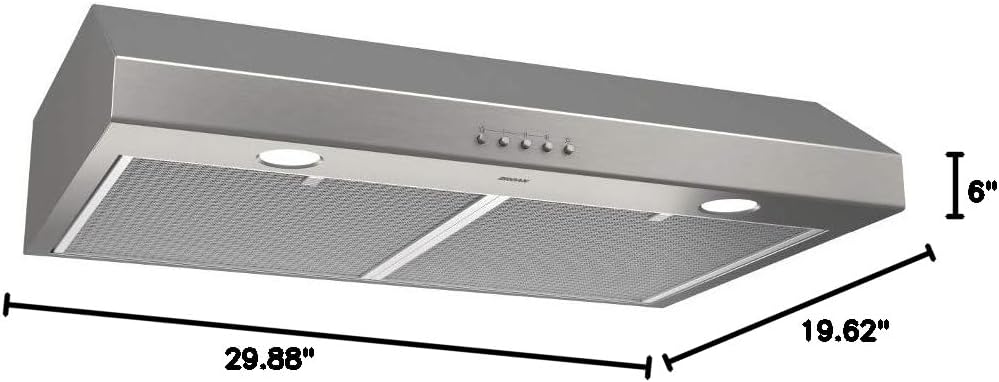 Broan-NuTone 30" Range Hood – Stainless Steel