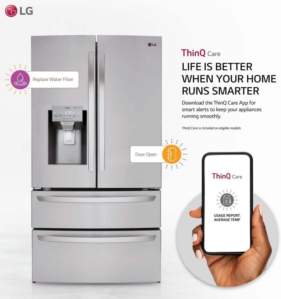 LG 28 Cu.Ft. 4-Door French Door Fridge – Stainless Steel