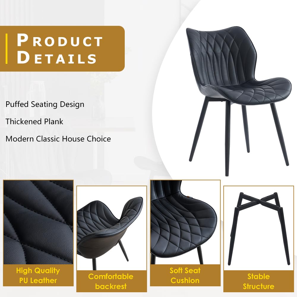 2 Modern Khaki Dining Chairs