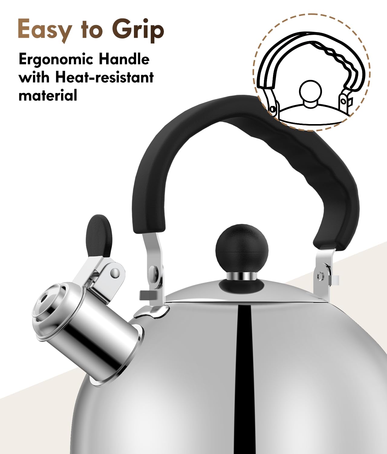2QT Tea Kettle – Black
