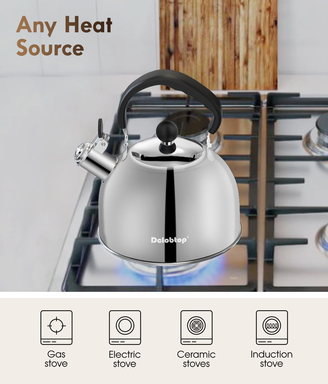 2QT Tea Kettle – Black