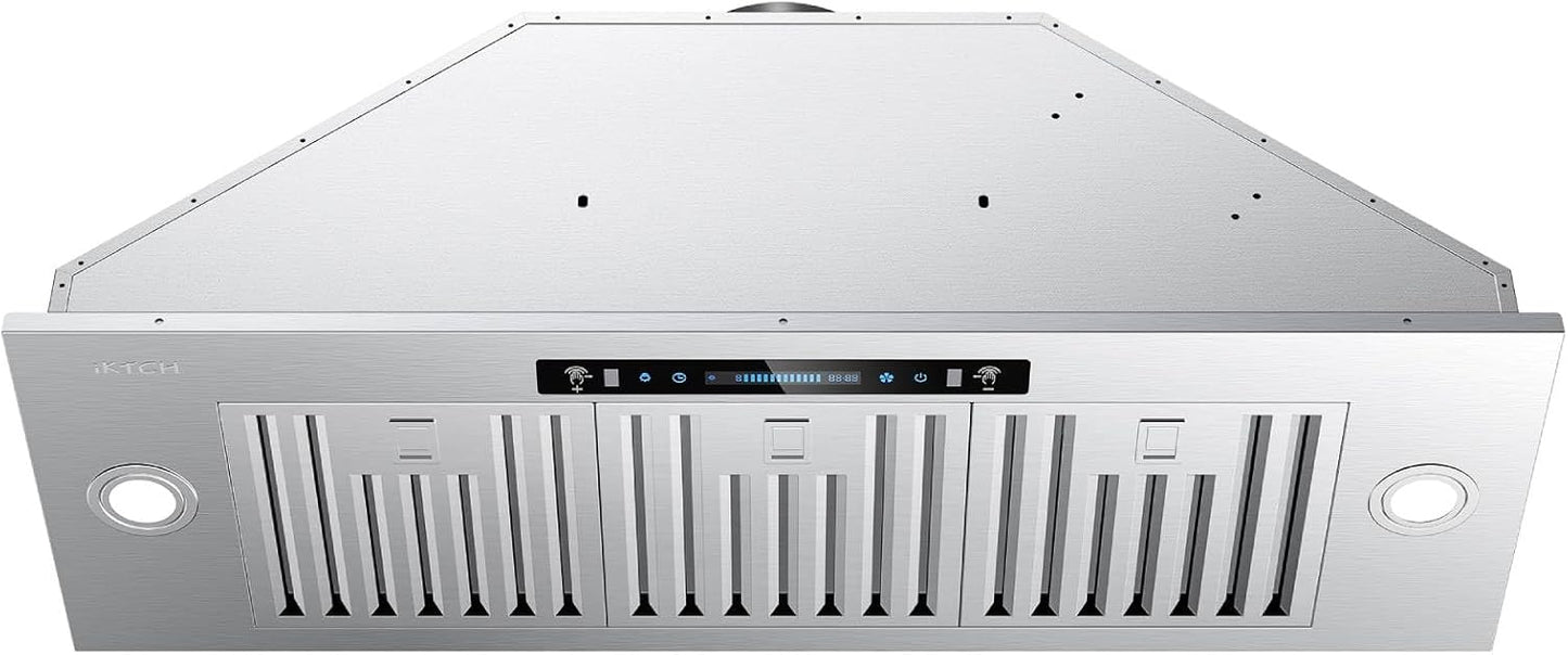 IKTCH 35.5" Kitchen Range Hood – Stainless Steel