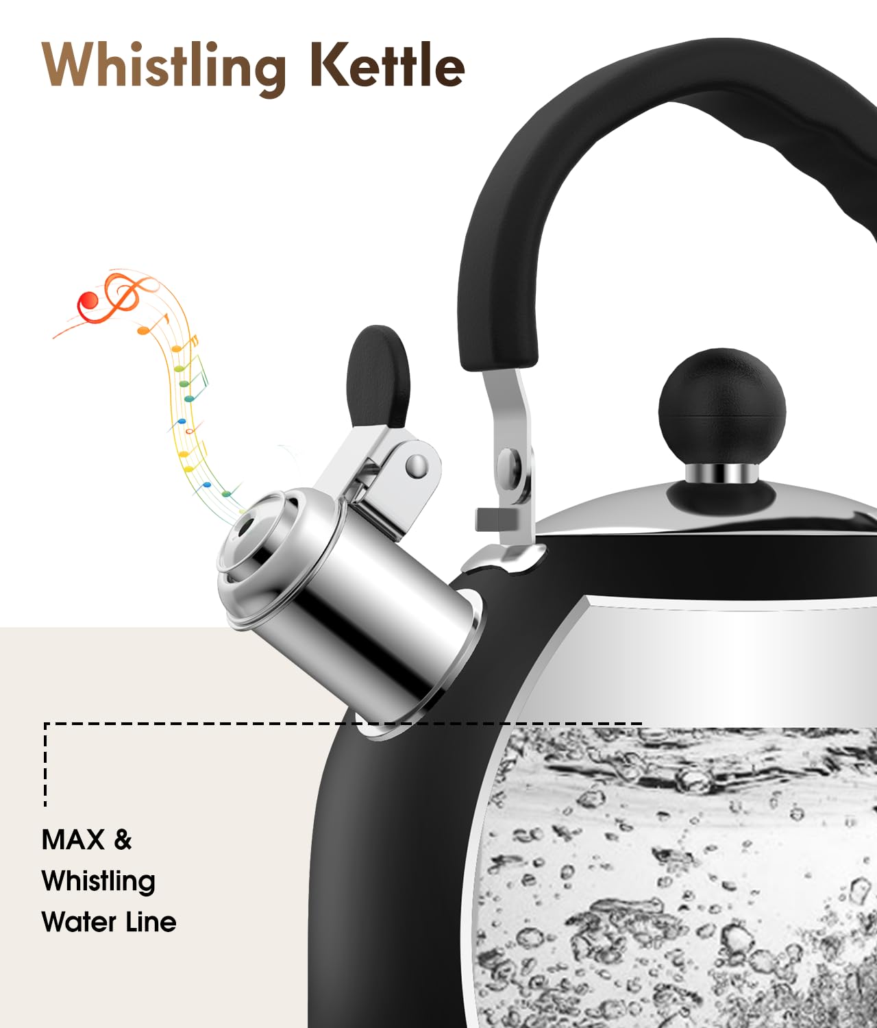 2QT Tea Kettle – Black
