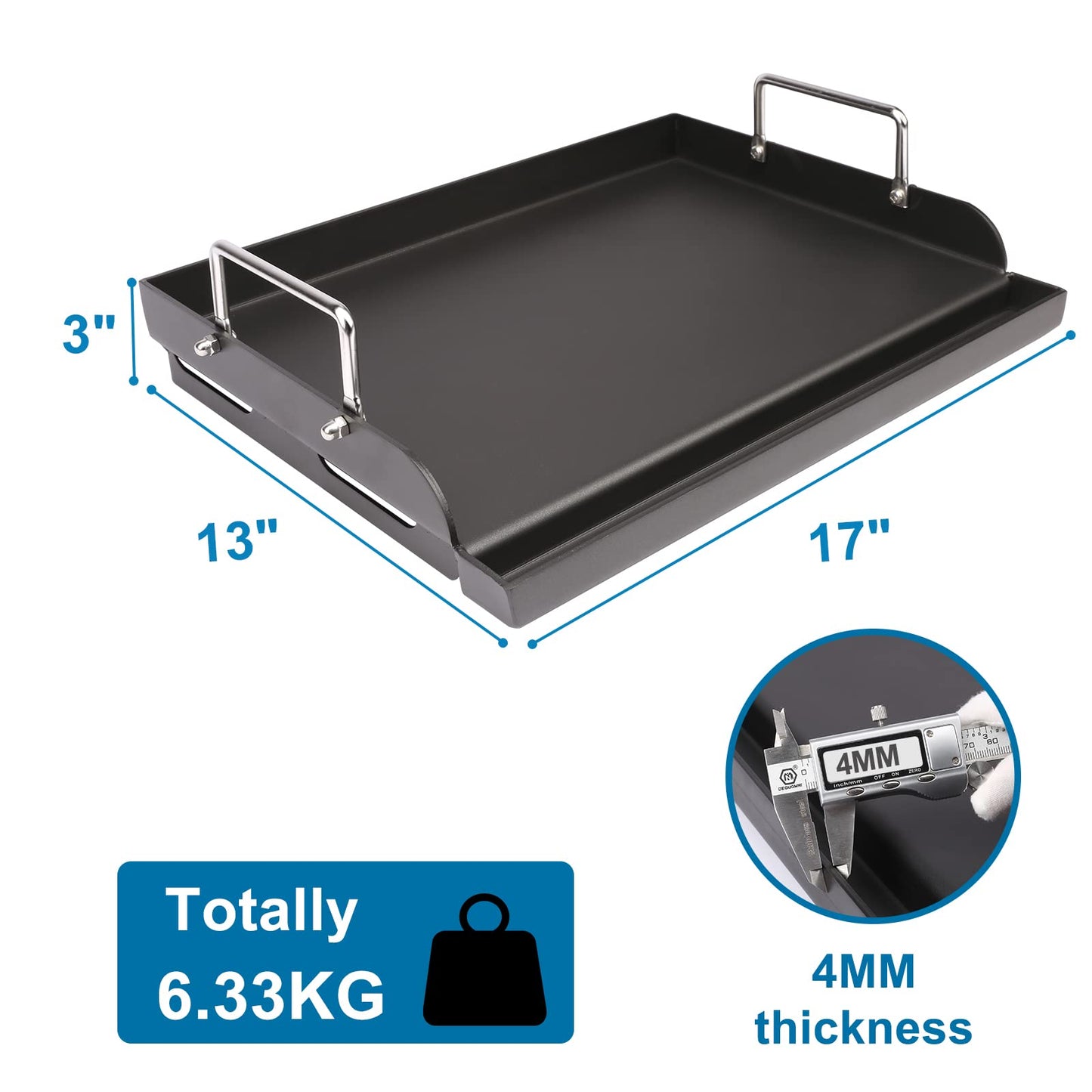 Cast Iron Nanoceramic Grill Griddle