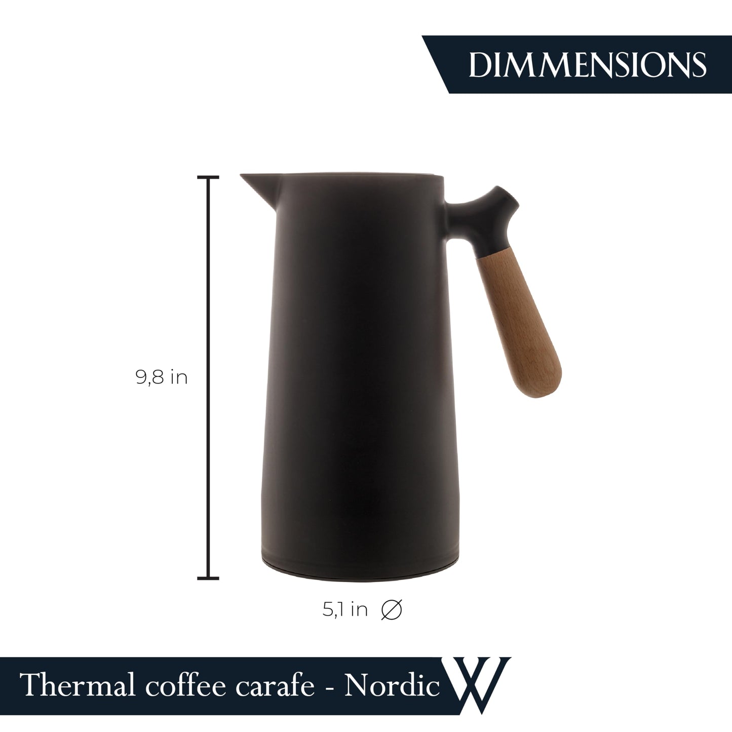 WOLFF 34oz Carafe – Black