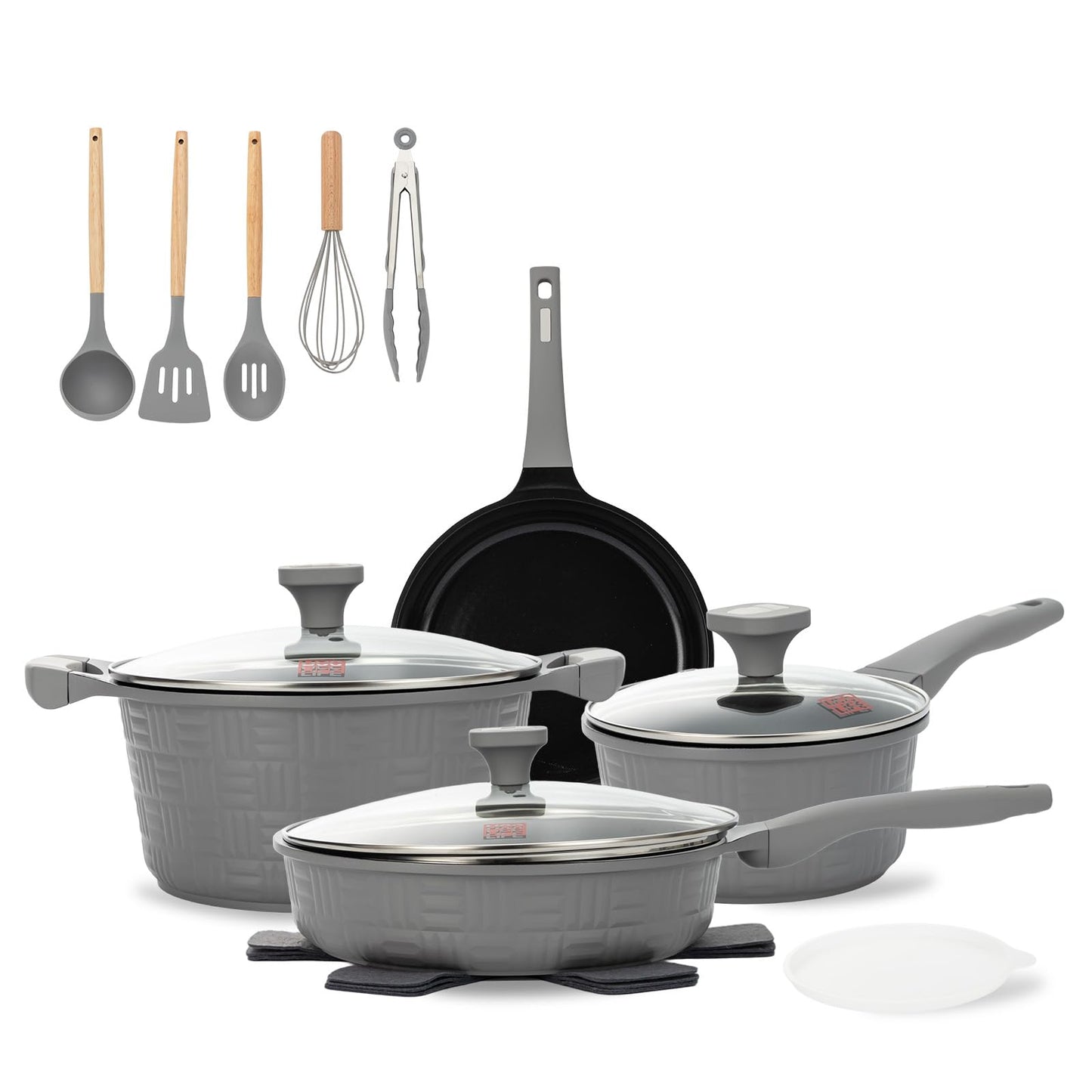 UCCLIFE 22-Pc Cookware Set