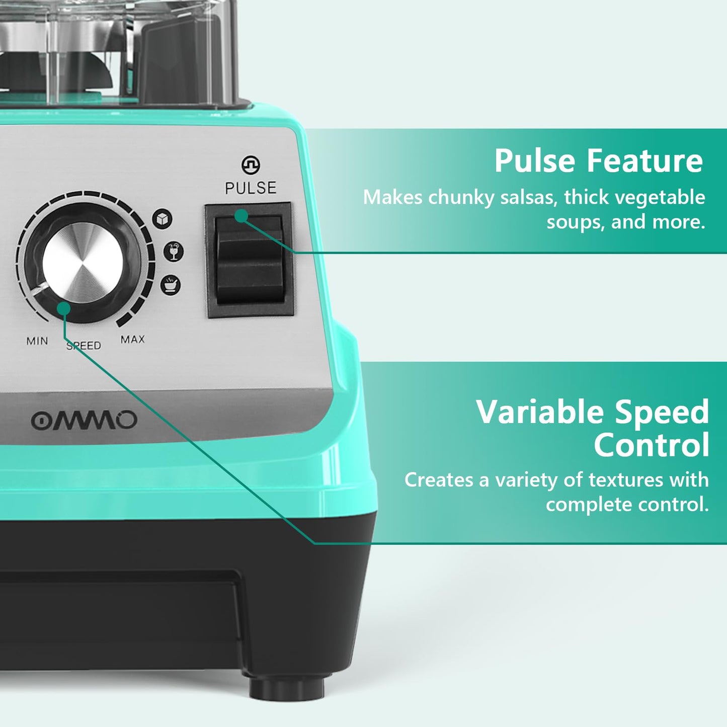 OMMO 1800W Countertop Blender