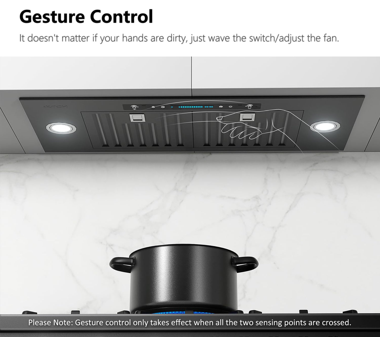 IKTCH 36" Kitchen Range Hood – Stainless Steel