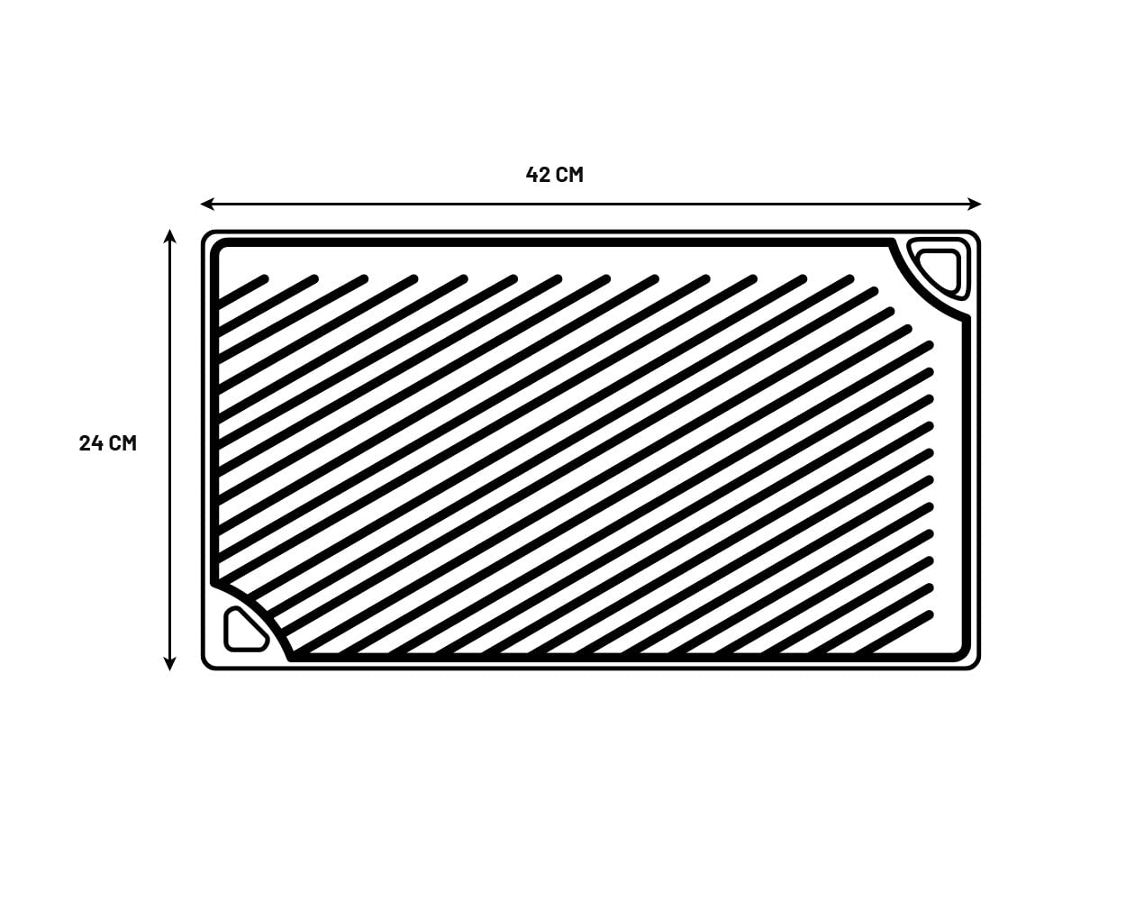 Lodge 16.75" Reversible Cast Iron Griddle