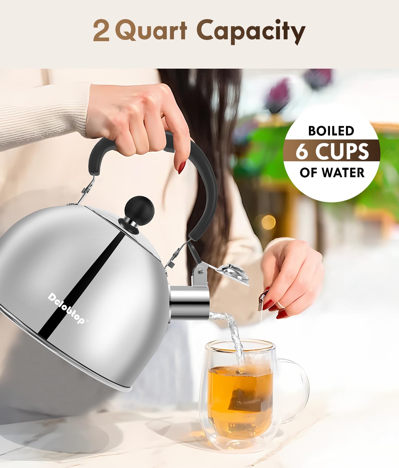 2QT Tea Kettle – Black
