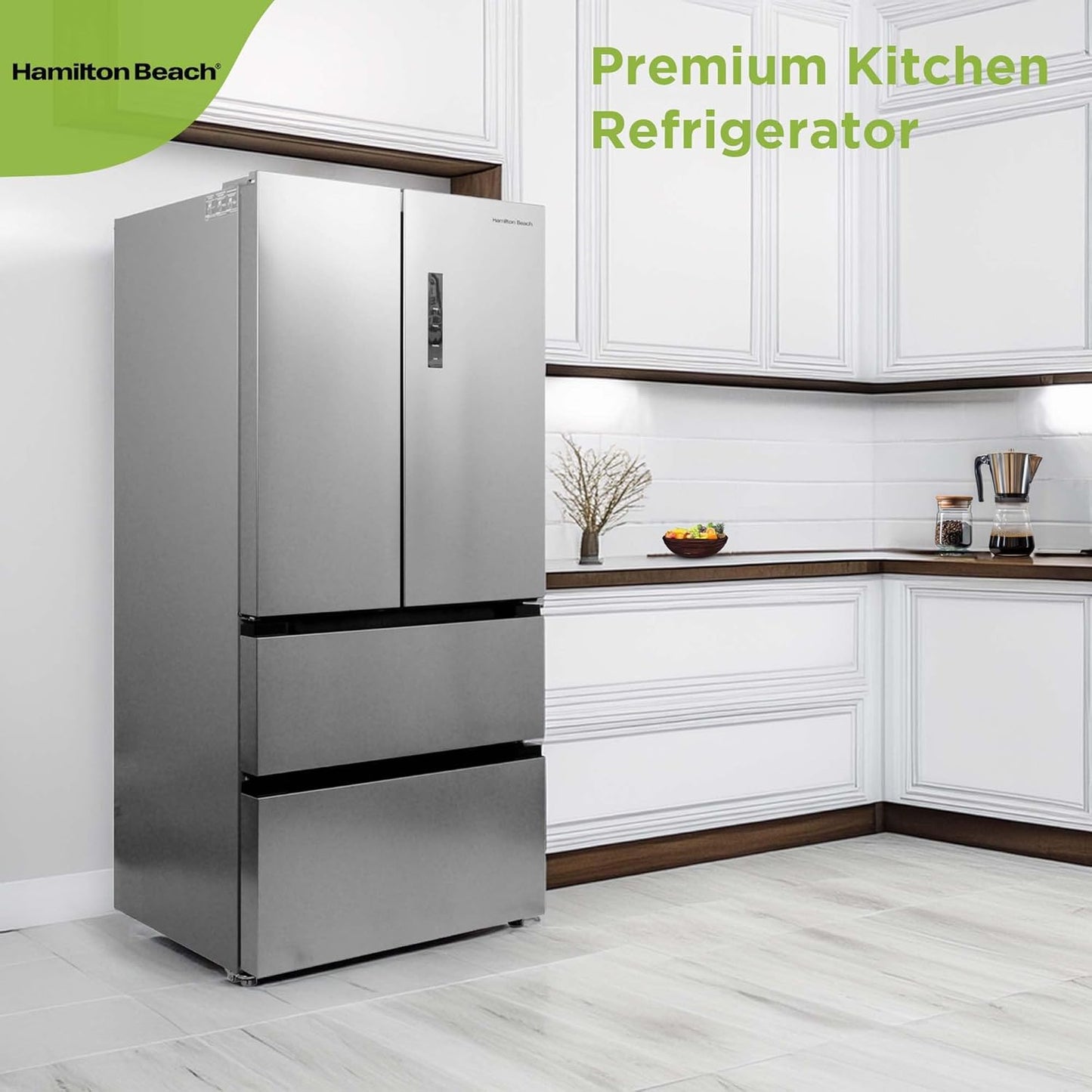 Hamilton Beach Counter-Depth Fridge – 17.9 Cu.Ft.