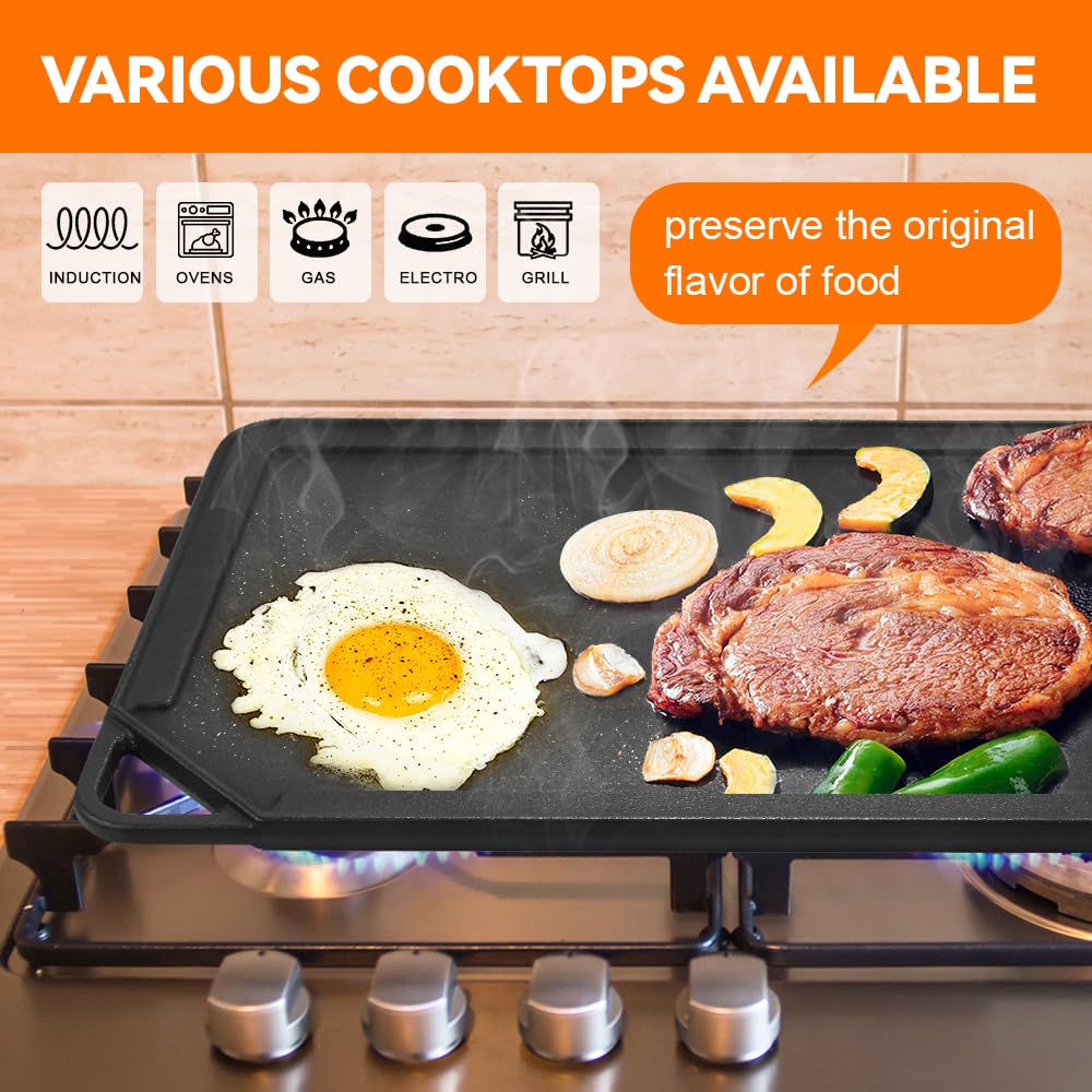 GGC 16.5" Reversible Cast Iron Griddle