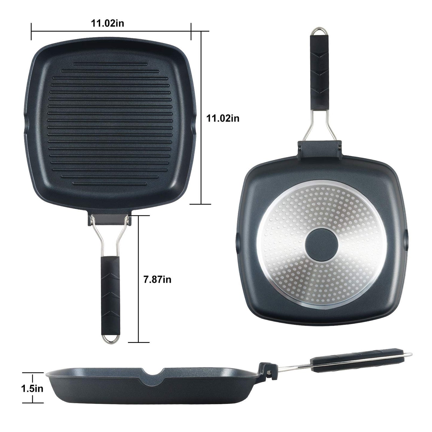 S·KITCHN 12" Cast Aluminum Griddle