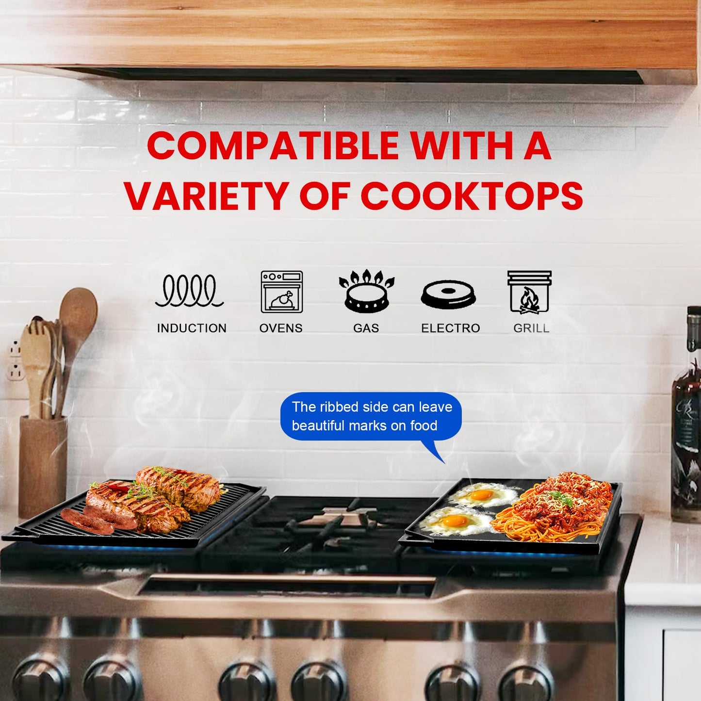 GGC 16.5" Reversible Cast Iron Griddle