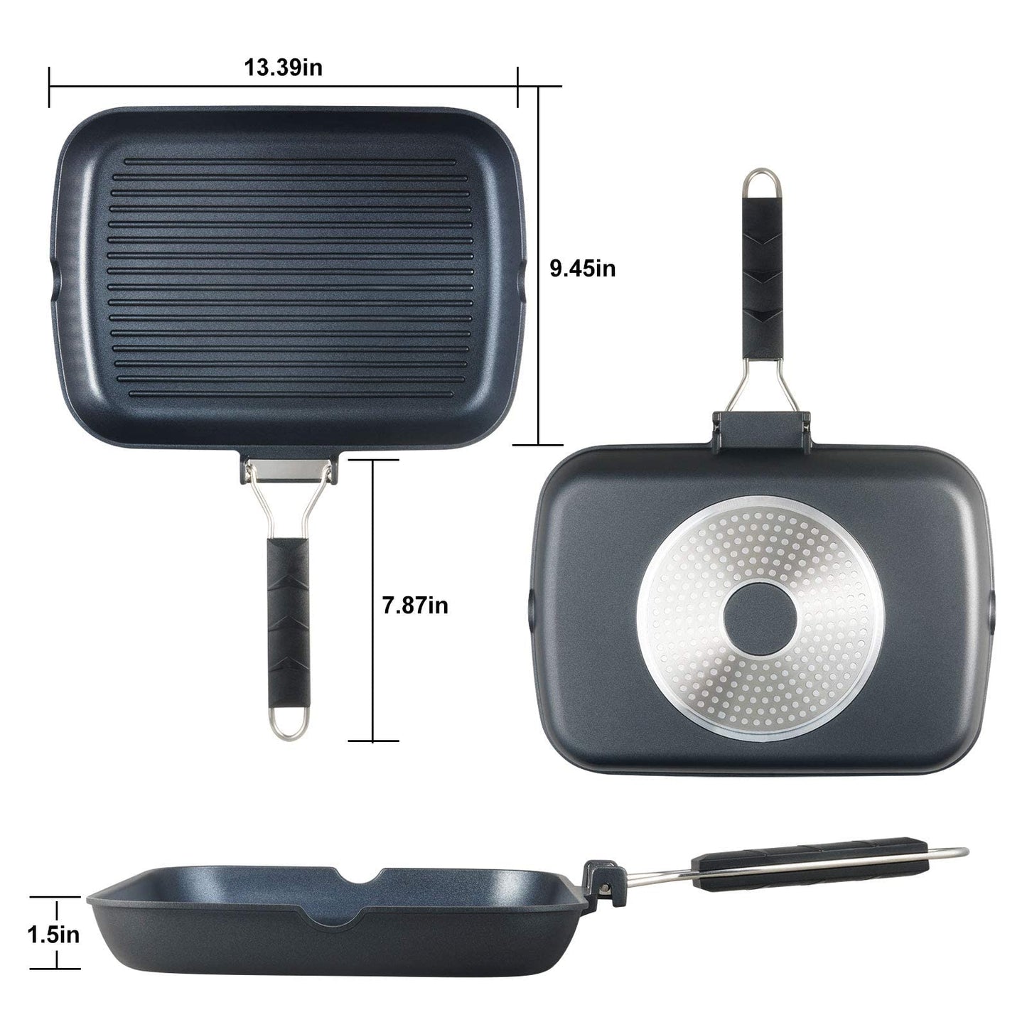 S·KITCHN 12" Cast Aluminum Griddle