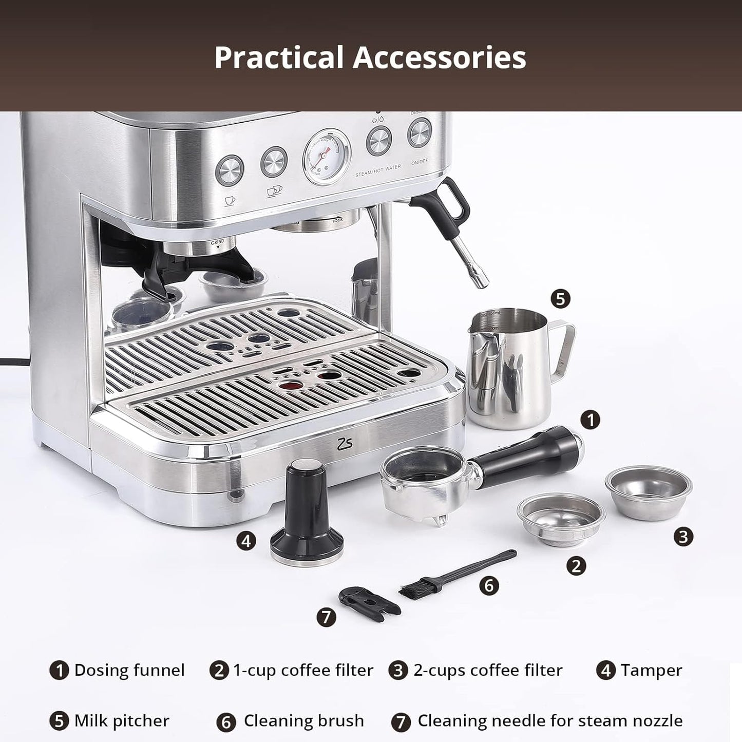 20-Bar Semi-Automatic Espresso Machine