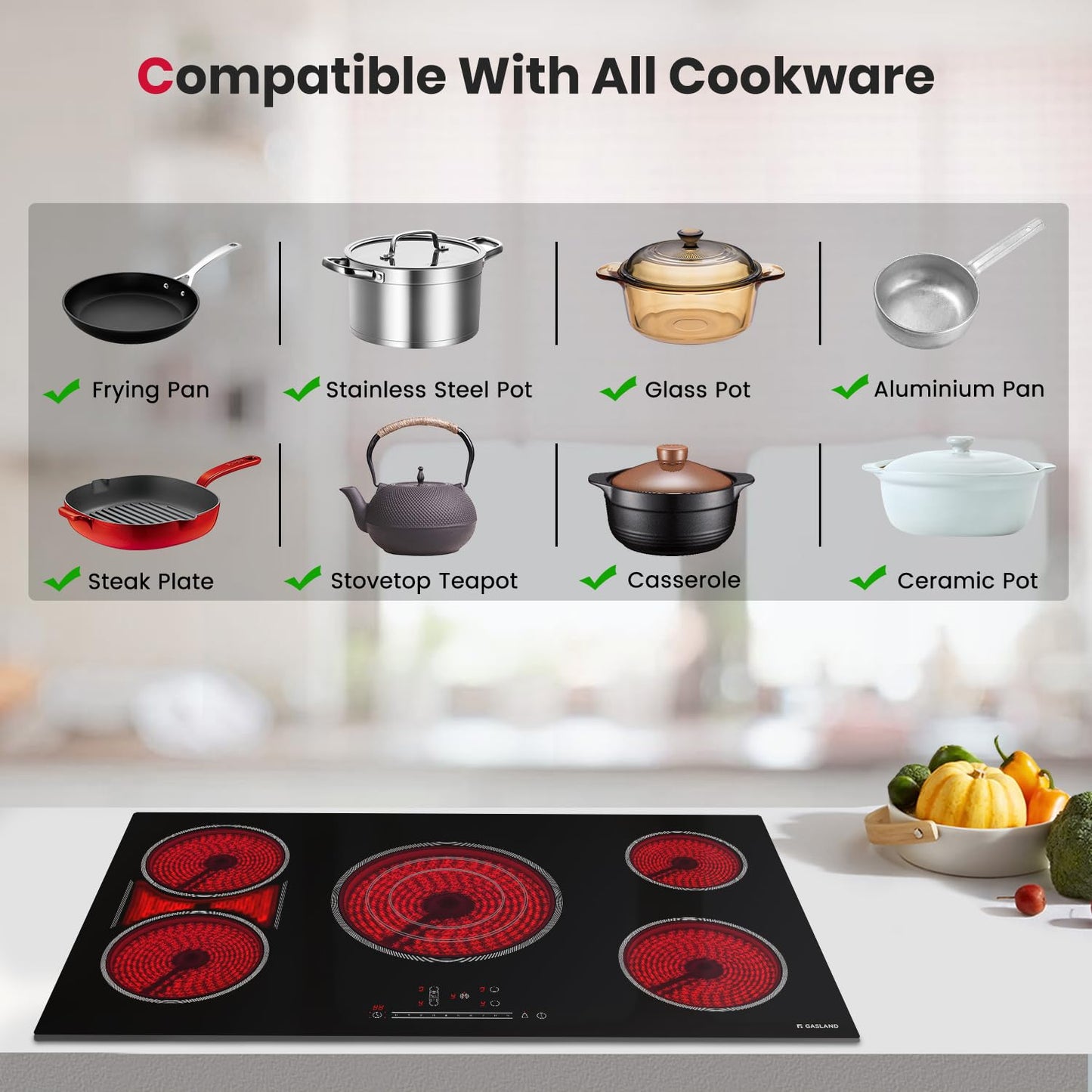 GASLAND 36" Electric Cooktop