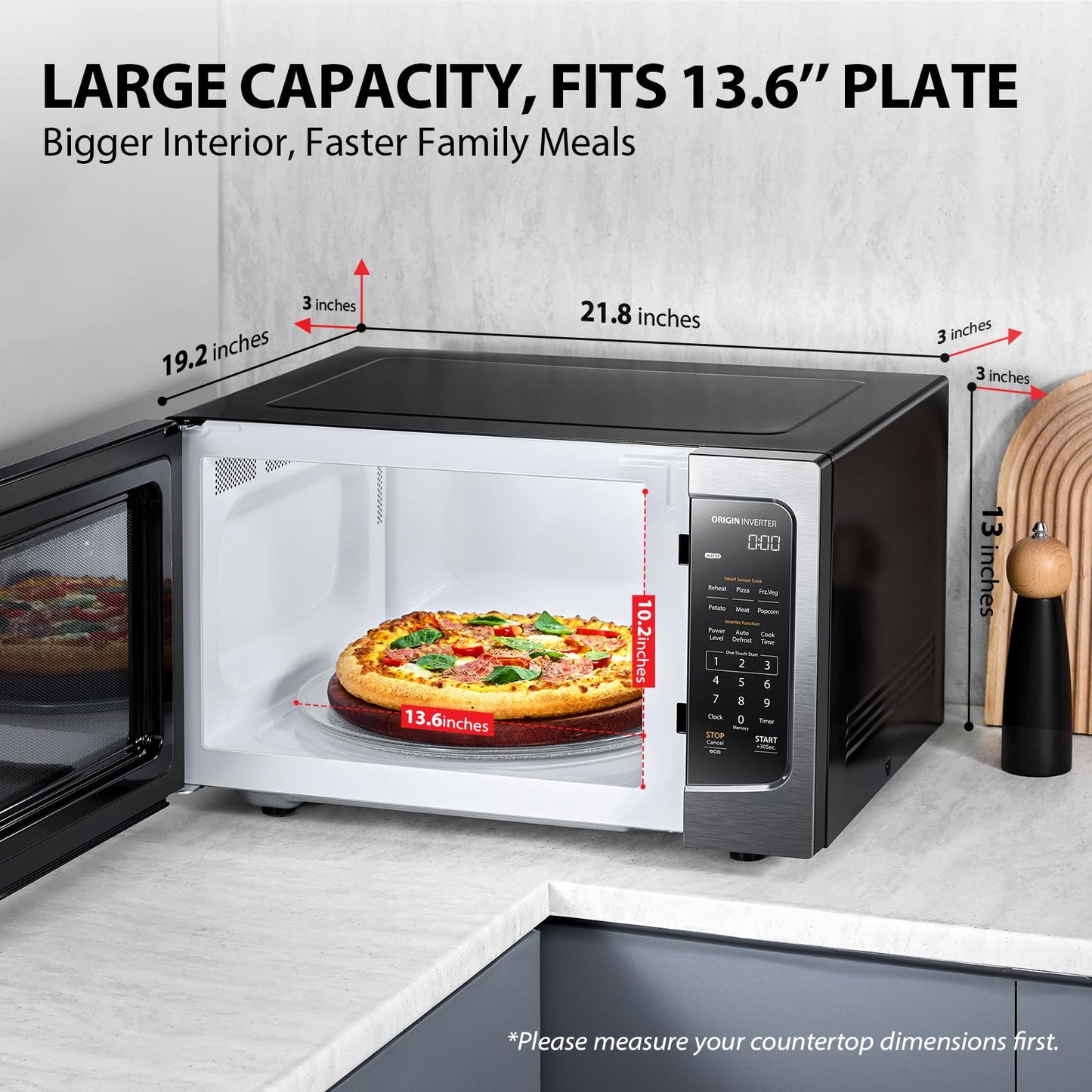 Toshiba 1.6 Cu.ft Microwave Oven