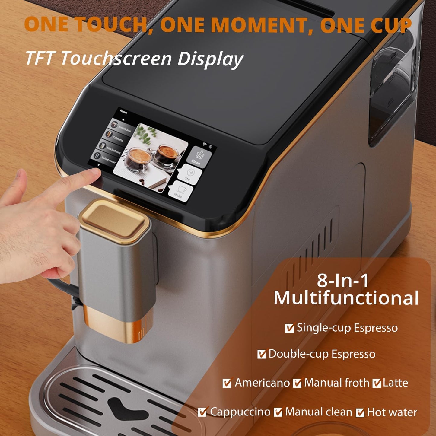 Automatic Espresso Machine with Milk Frother