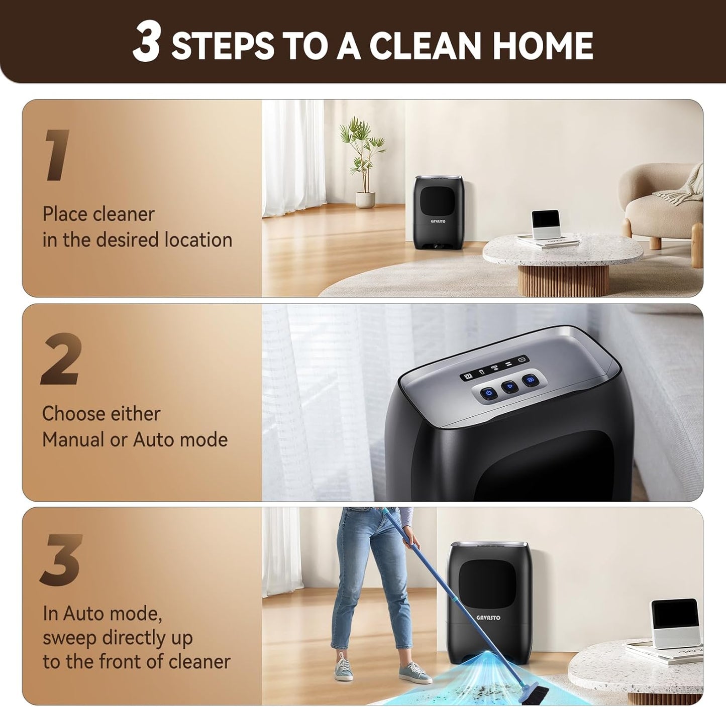 Pro Touchless Auto Vacuum – Gun Gray