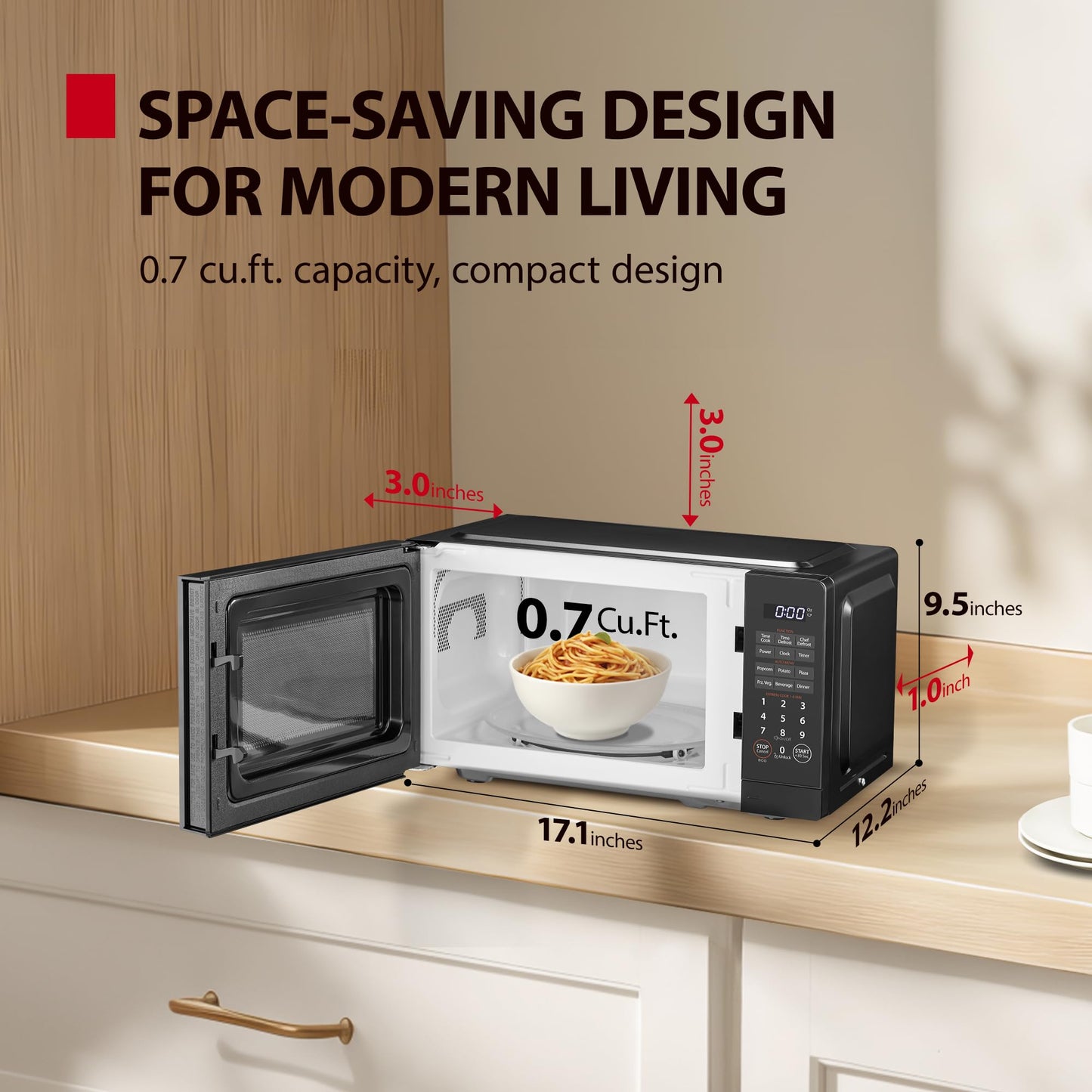 Toshiba 0.9 Cu.ft Microwave