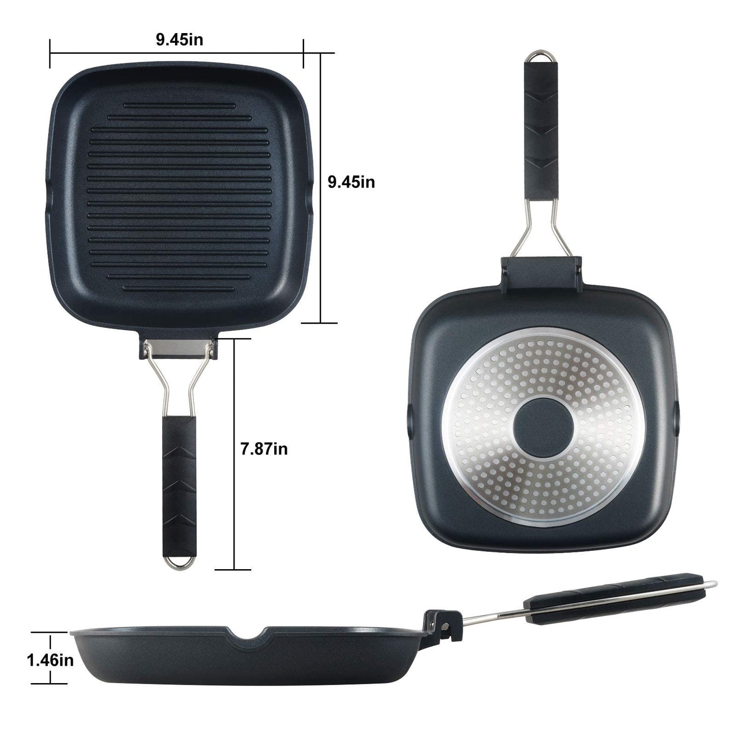 S·KITCHN 12" Cast Aluminum Griddle