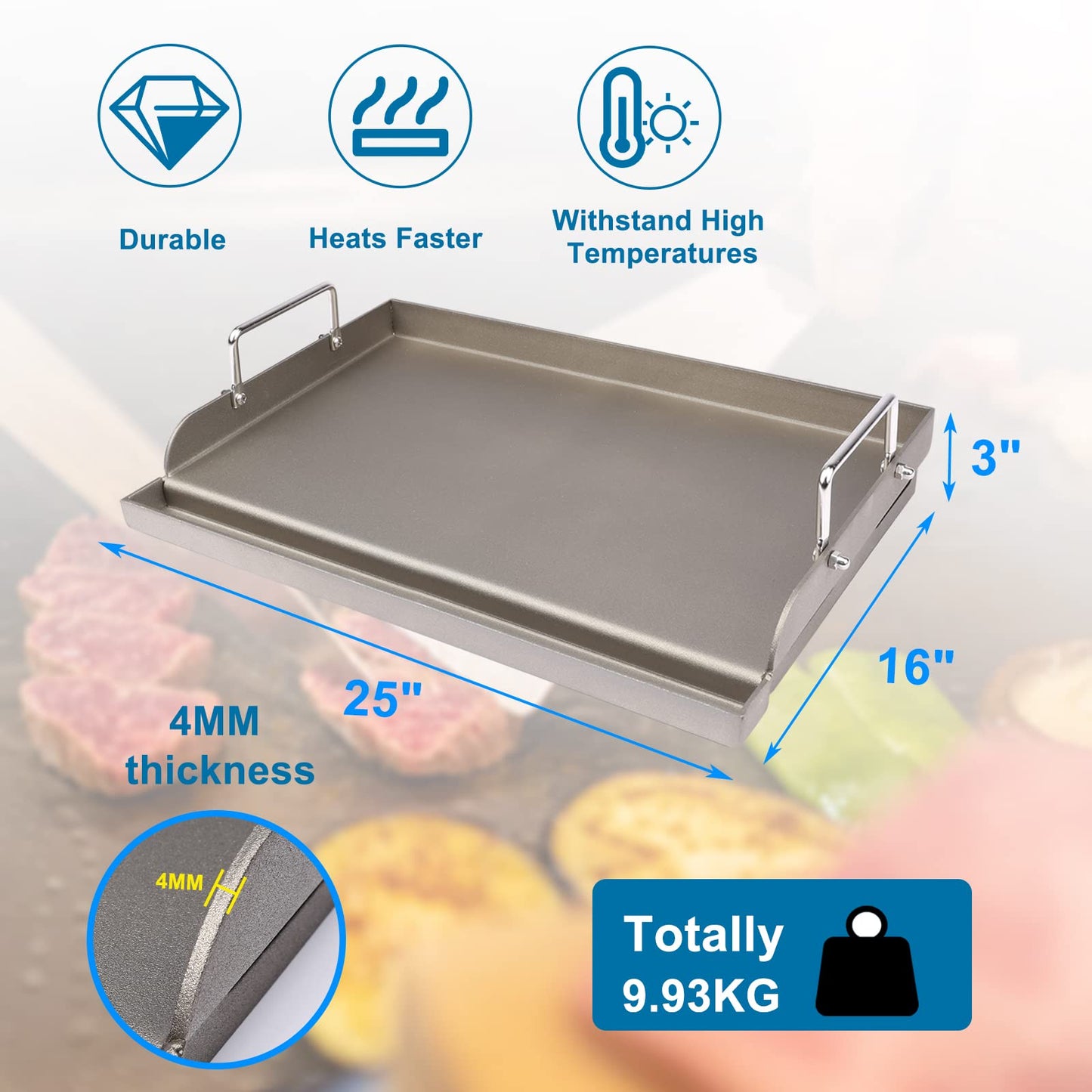 Cast Iron Nanoceramic Grill Griddle
