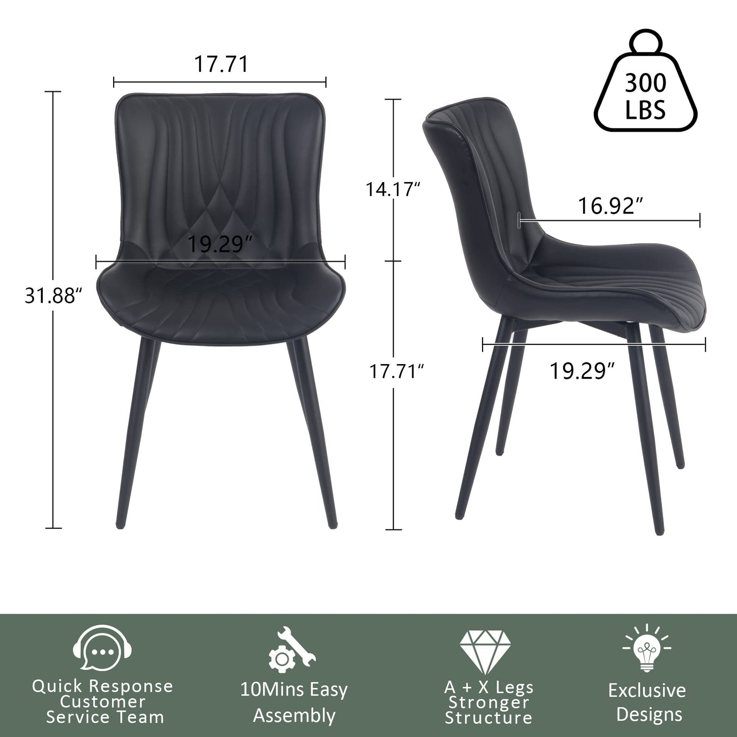 2 Mid-Century Dining Chairs