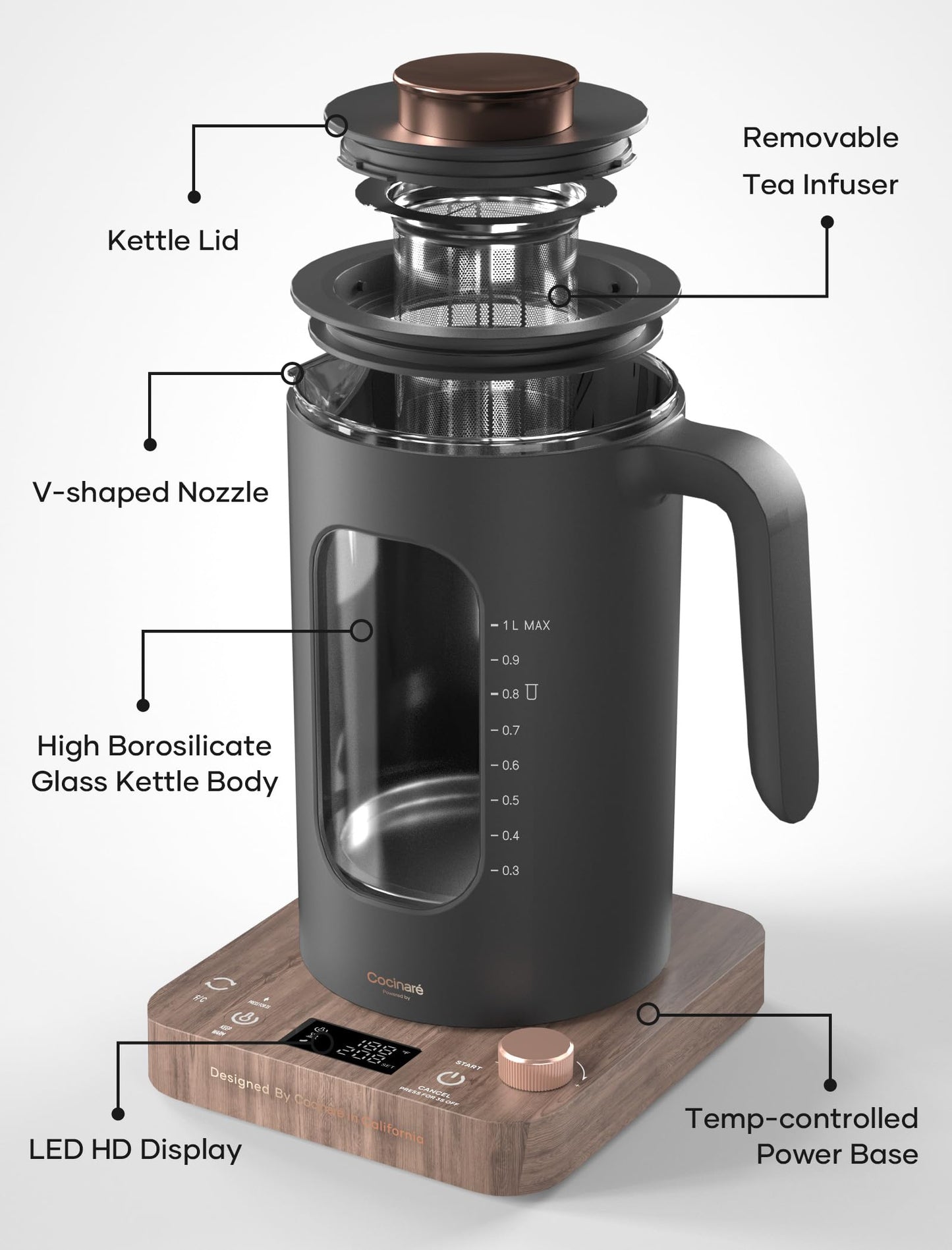 1L Tea Kettle – INTASTING