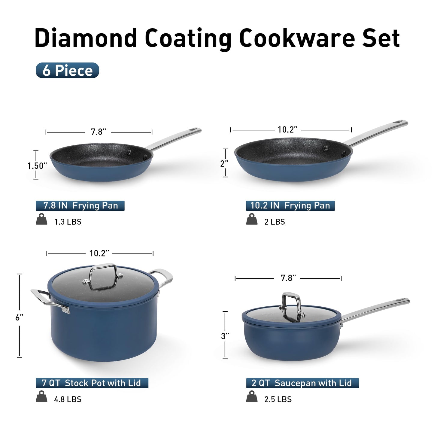 MAISON ARTS 2-Pc Fry Pan Set