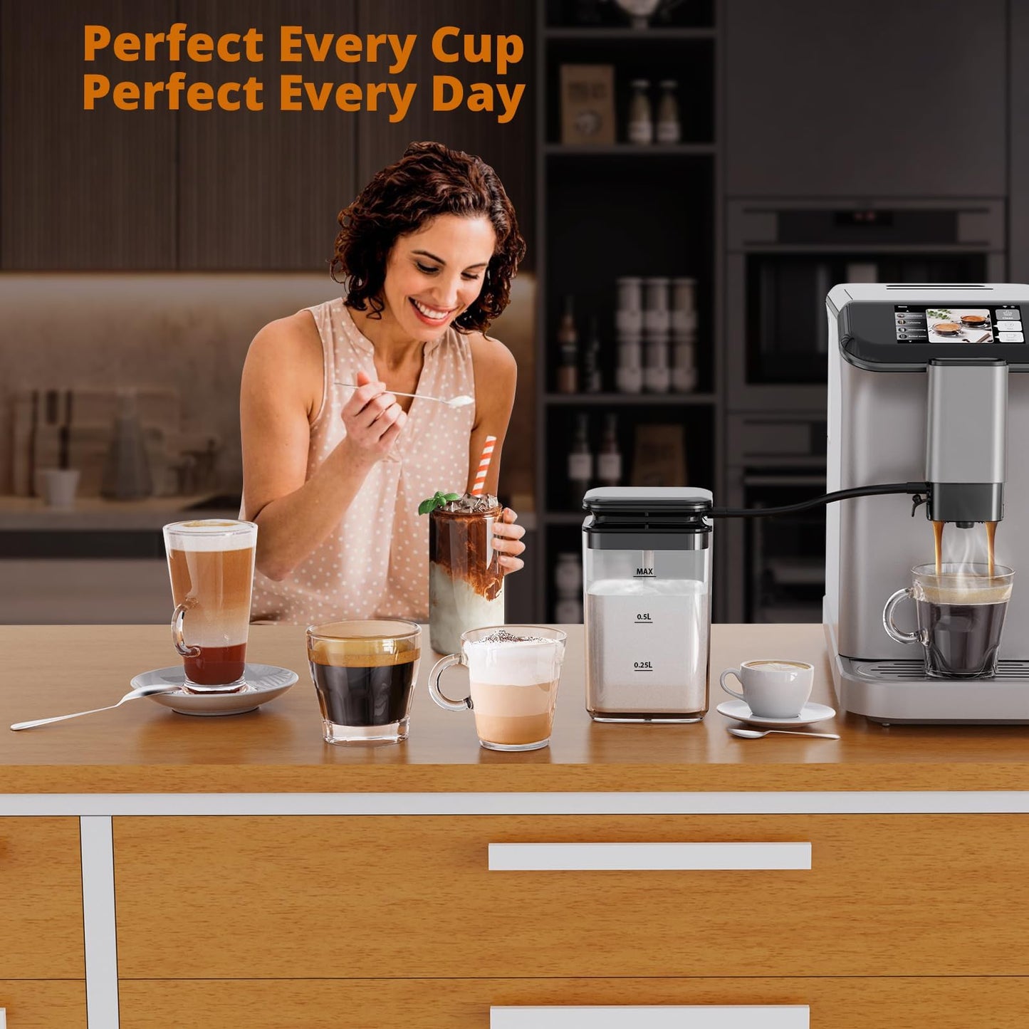 Automatic Espresso Machine with Milk Frother