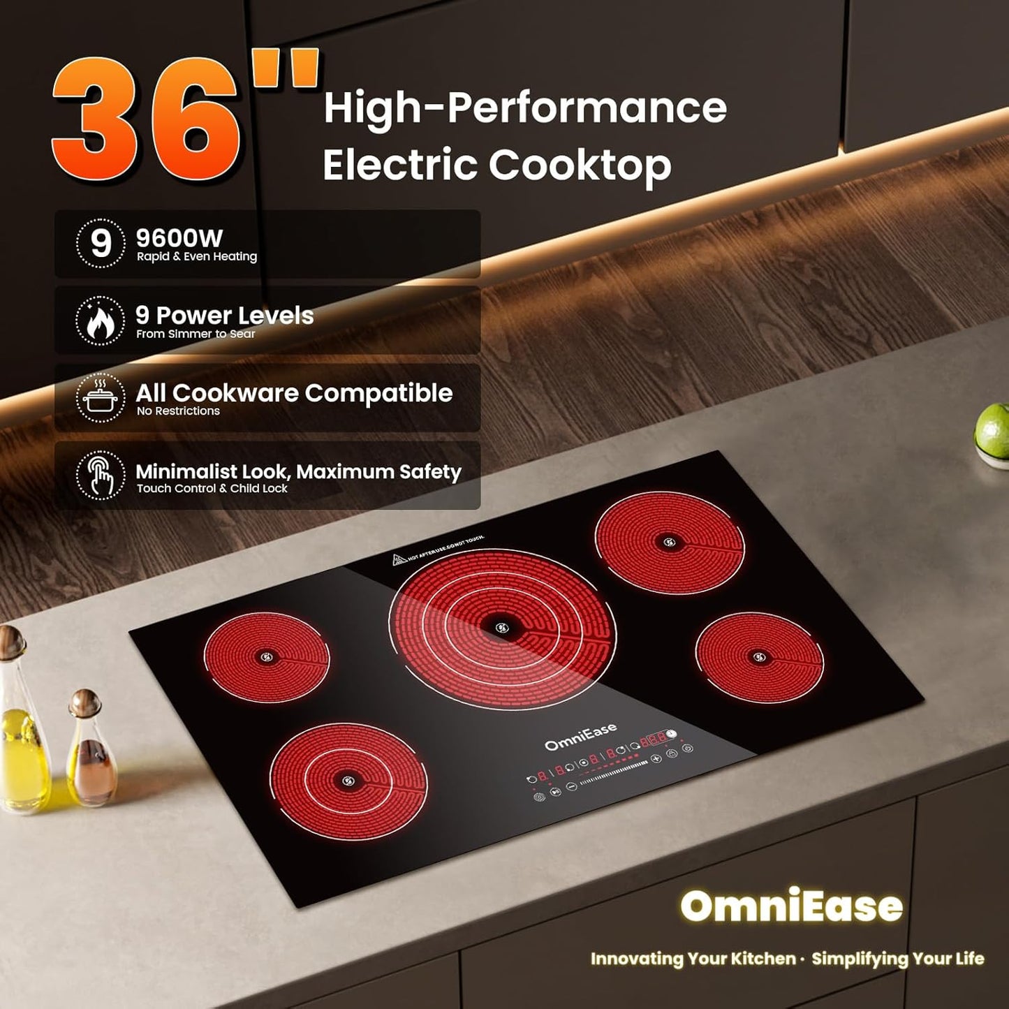 OmniEase 36" Electric Cooktop