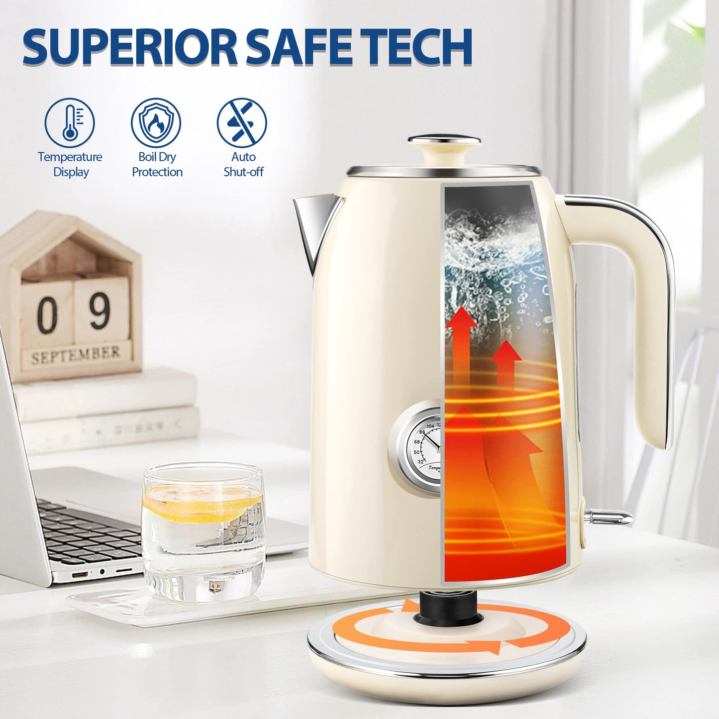 1.7L Electric Kettle – PUKOMC