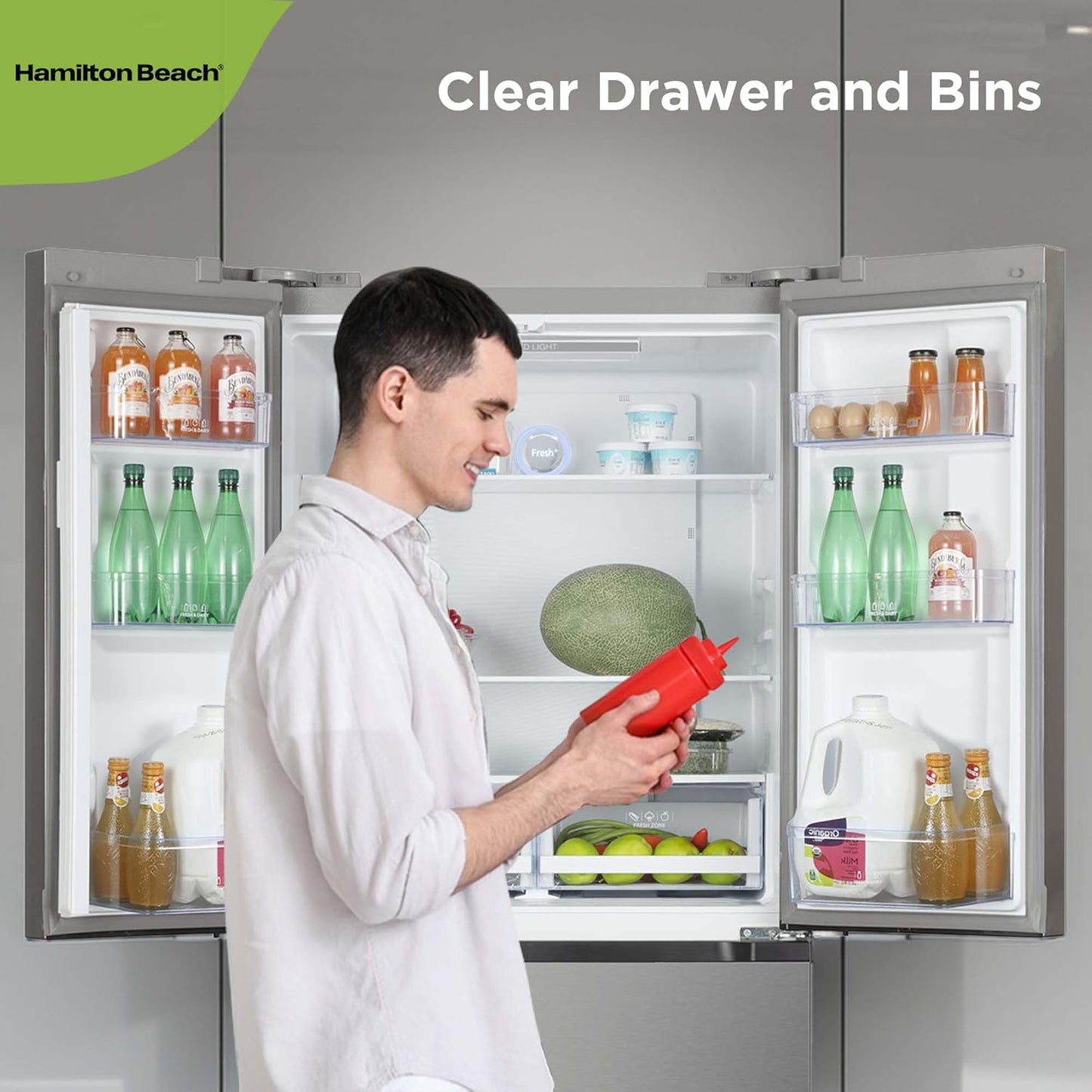 Hamilton Beach Counter-Depth Fridge – 17.9 Cu.Ft.