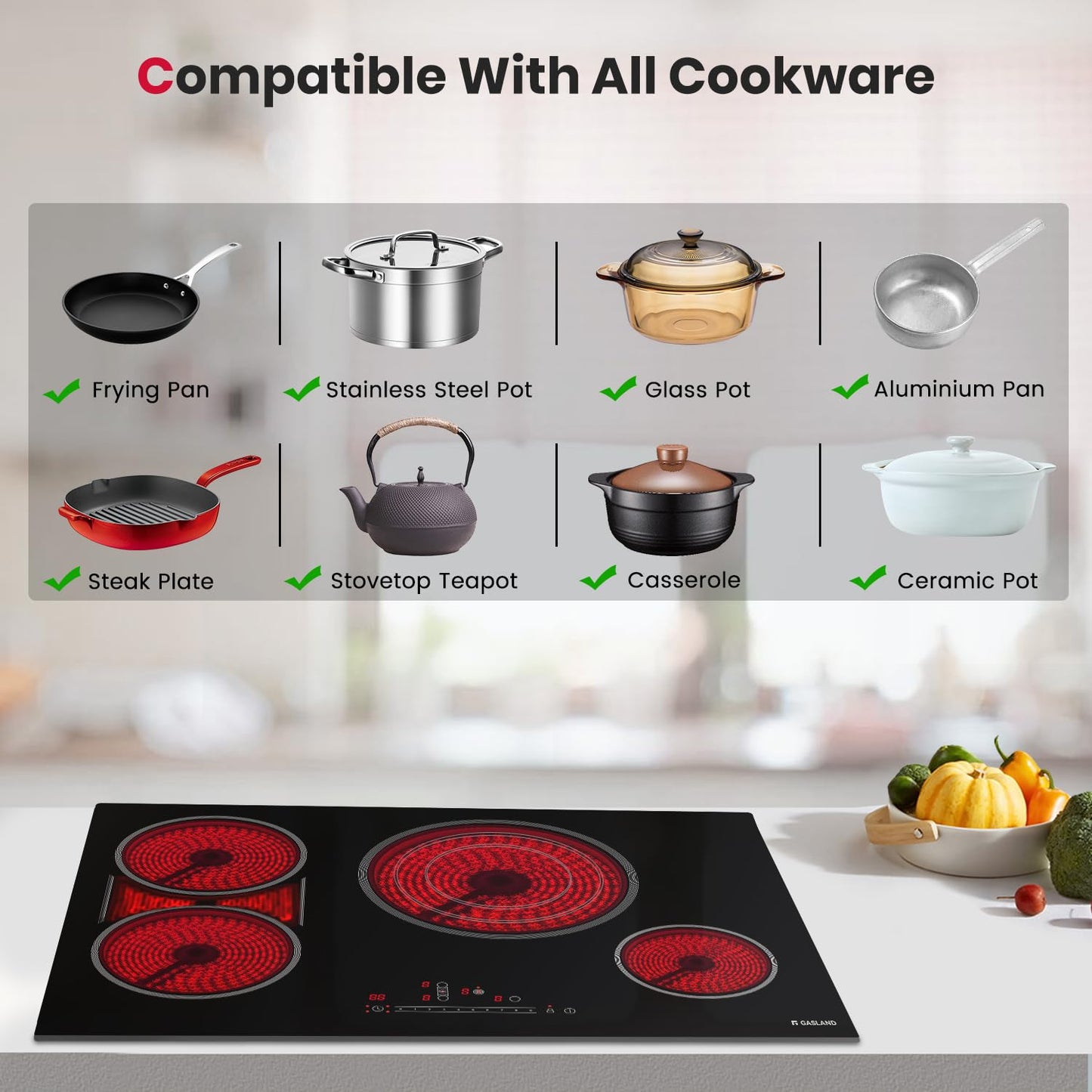 GASLAND 36" Electric Cooktop