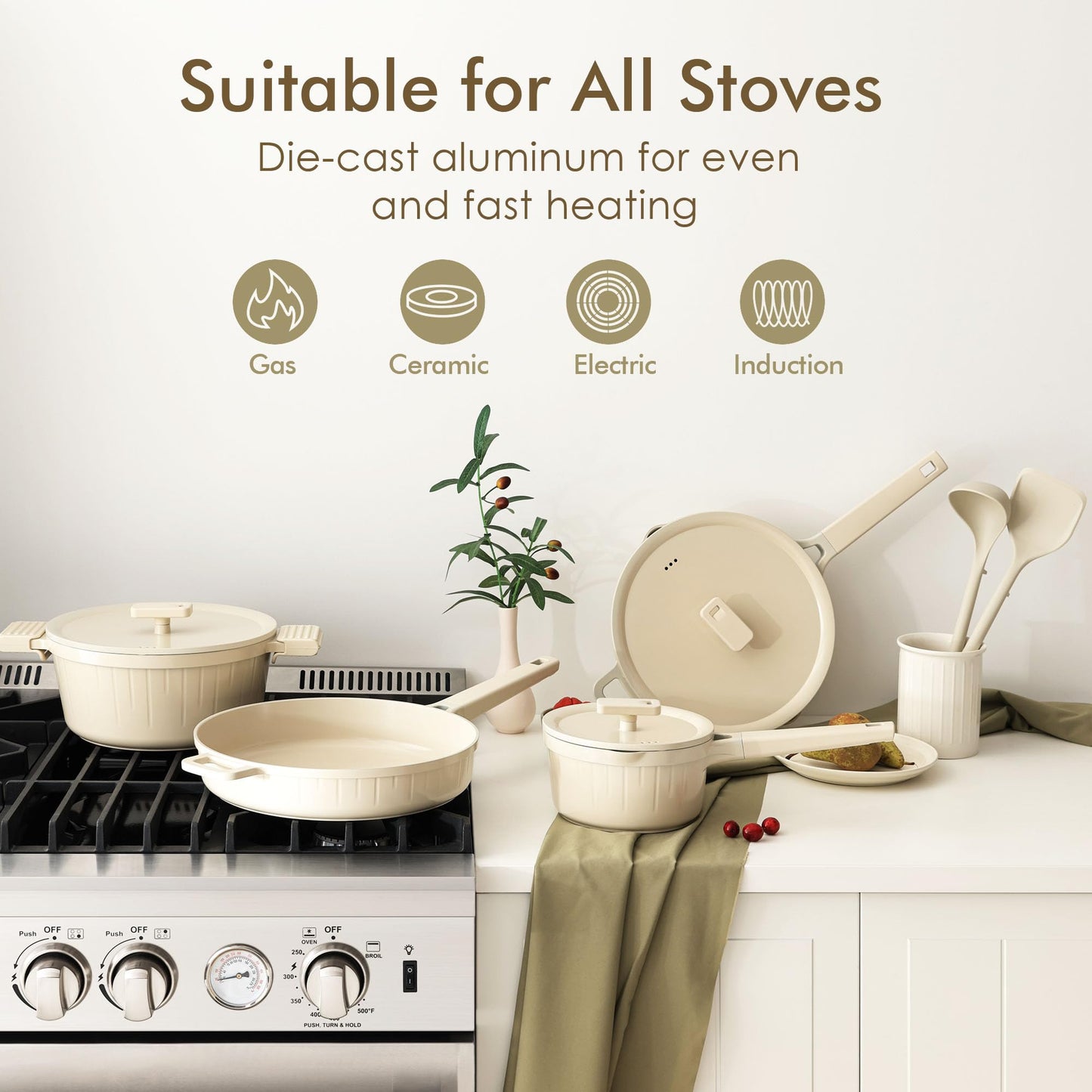 SENSARTE 14-Pc Cookware