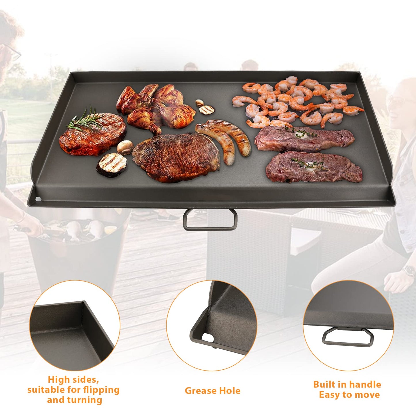 Cast Iron Nanoceramic Grill Griddle