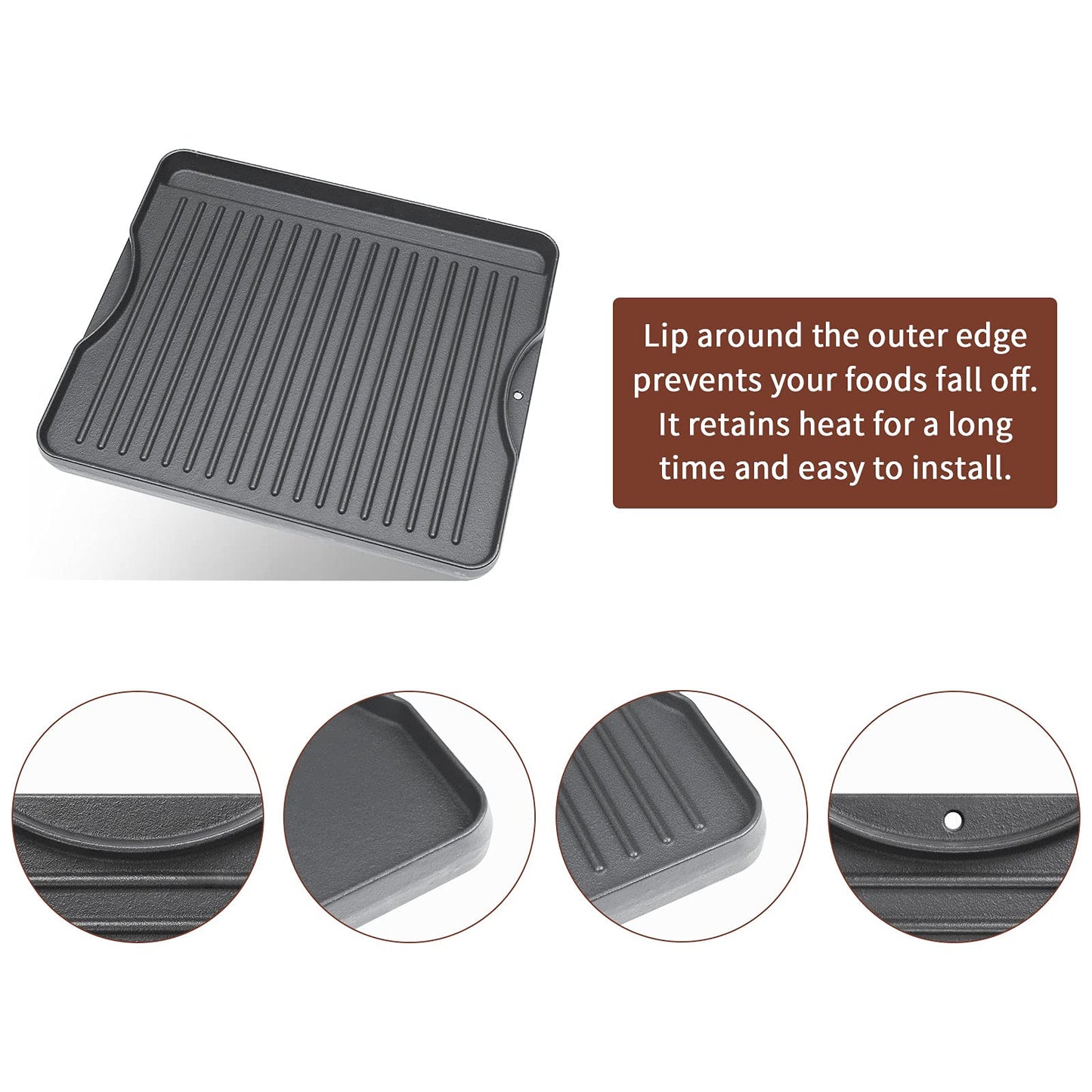 Cast Iron Nanoceramic Grill Griddle
