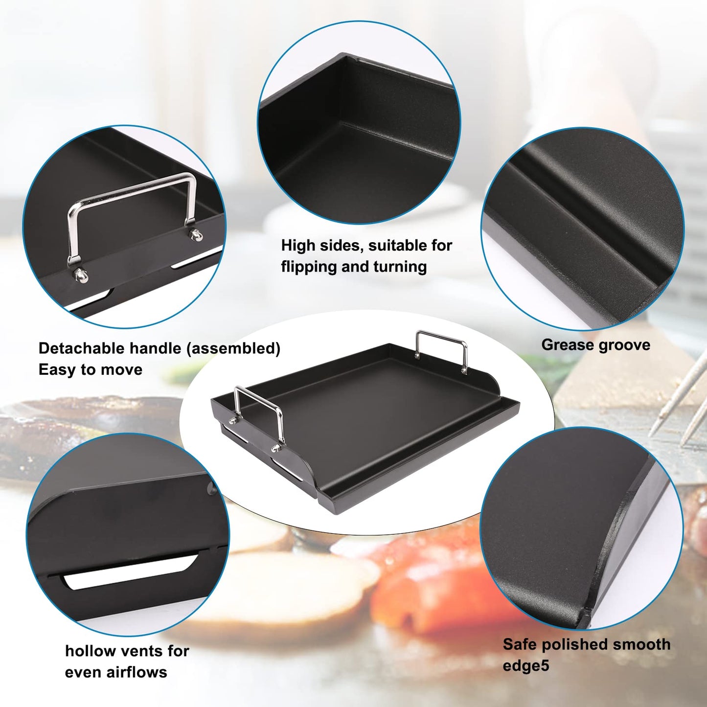 Cast Iron Nanoceramic Grill Griddle
