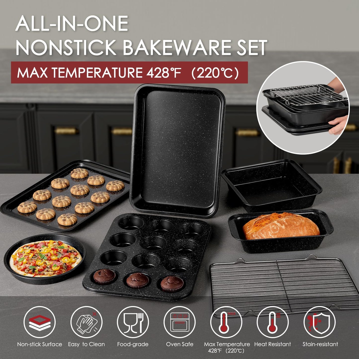 Kikcoin 31-Pc Cookware Set
