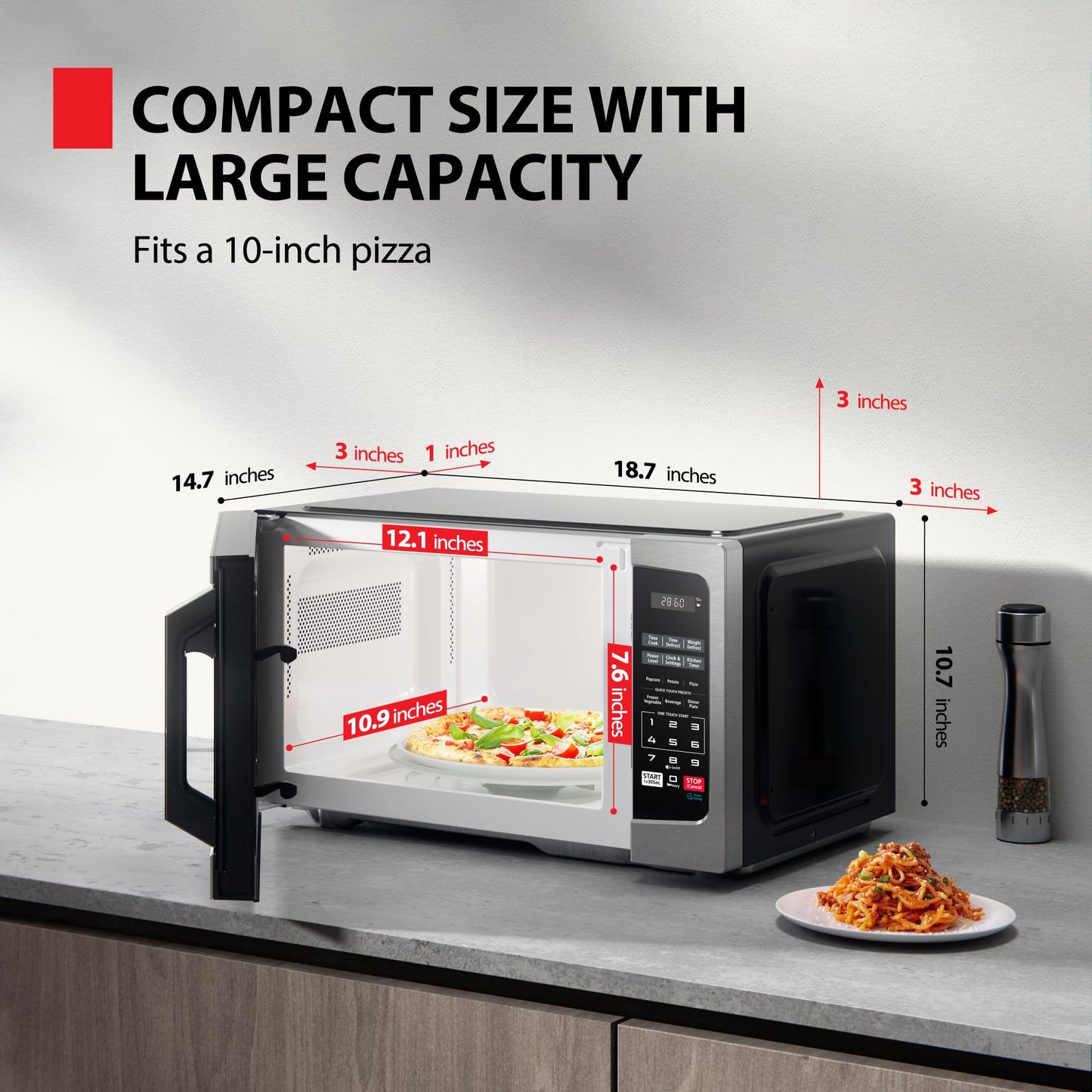 Toshiba 0.9 Cu.ft Microwave