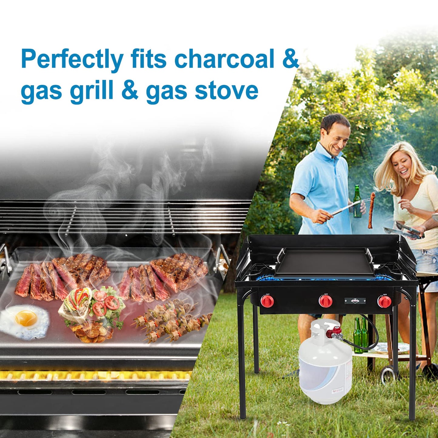 Cast Iron Nanoceramic Grill Griddle