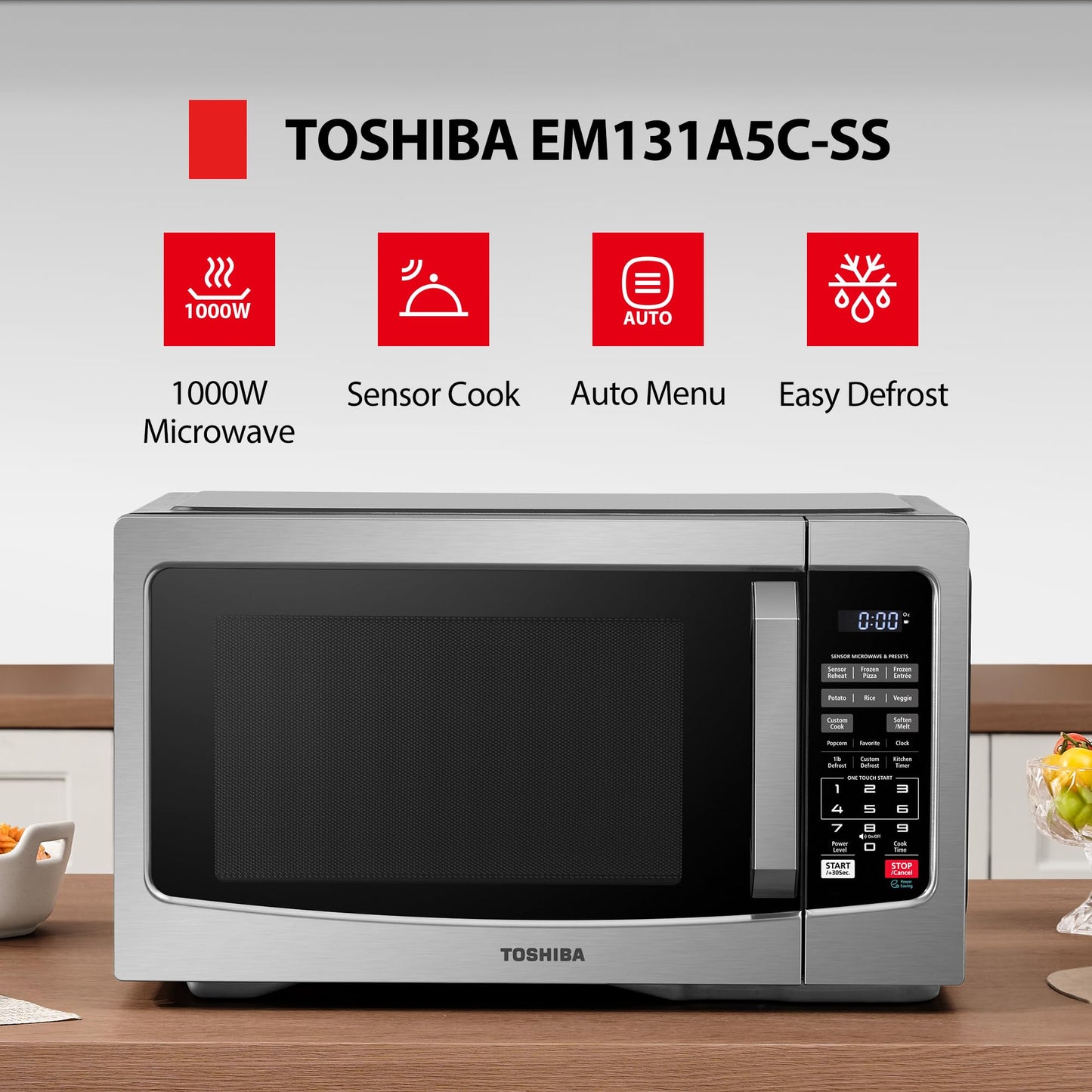Toshiba 1.6 Cu.ft Microwave Oven