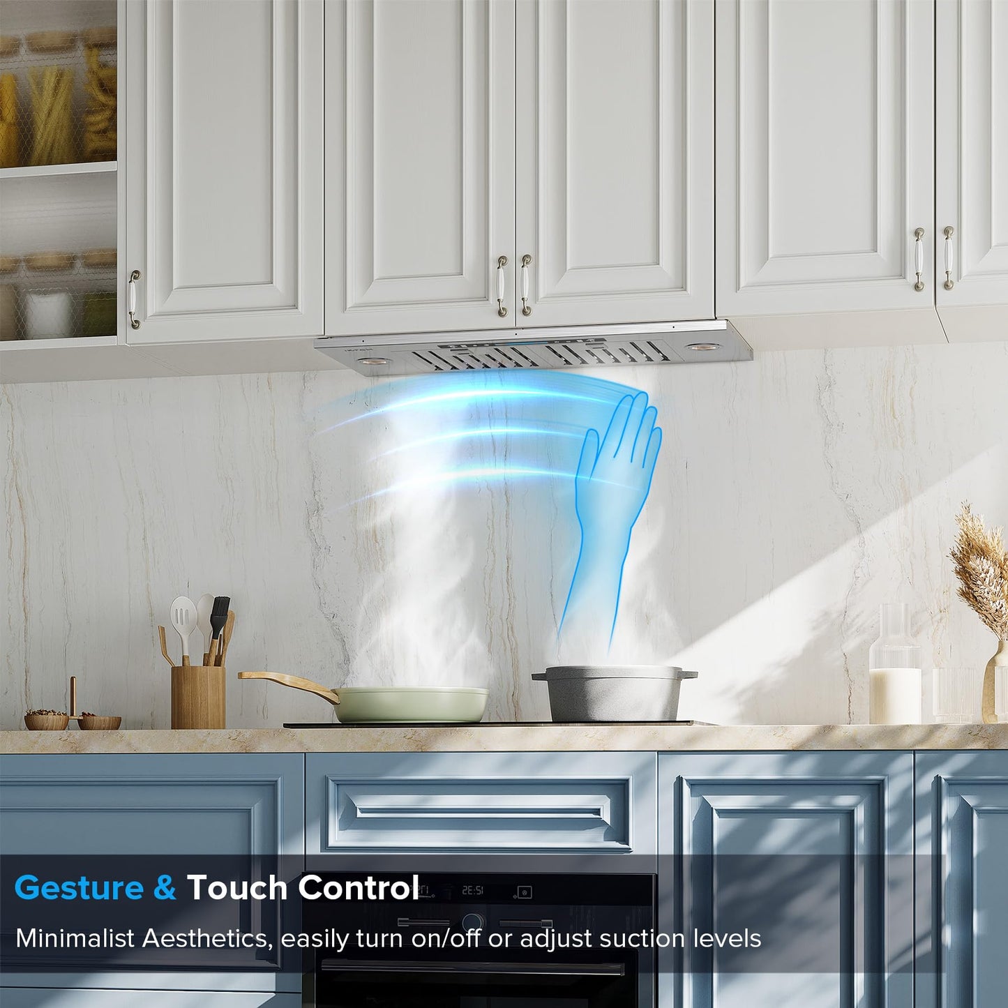 IKTCH 36" Kitchen Range Hood – Stainless Steel