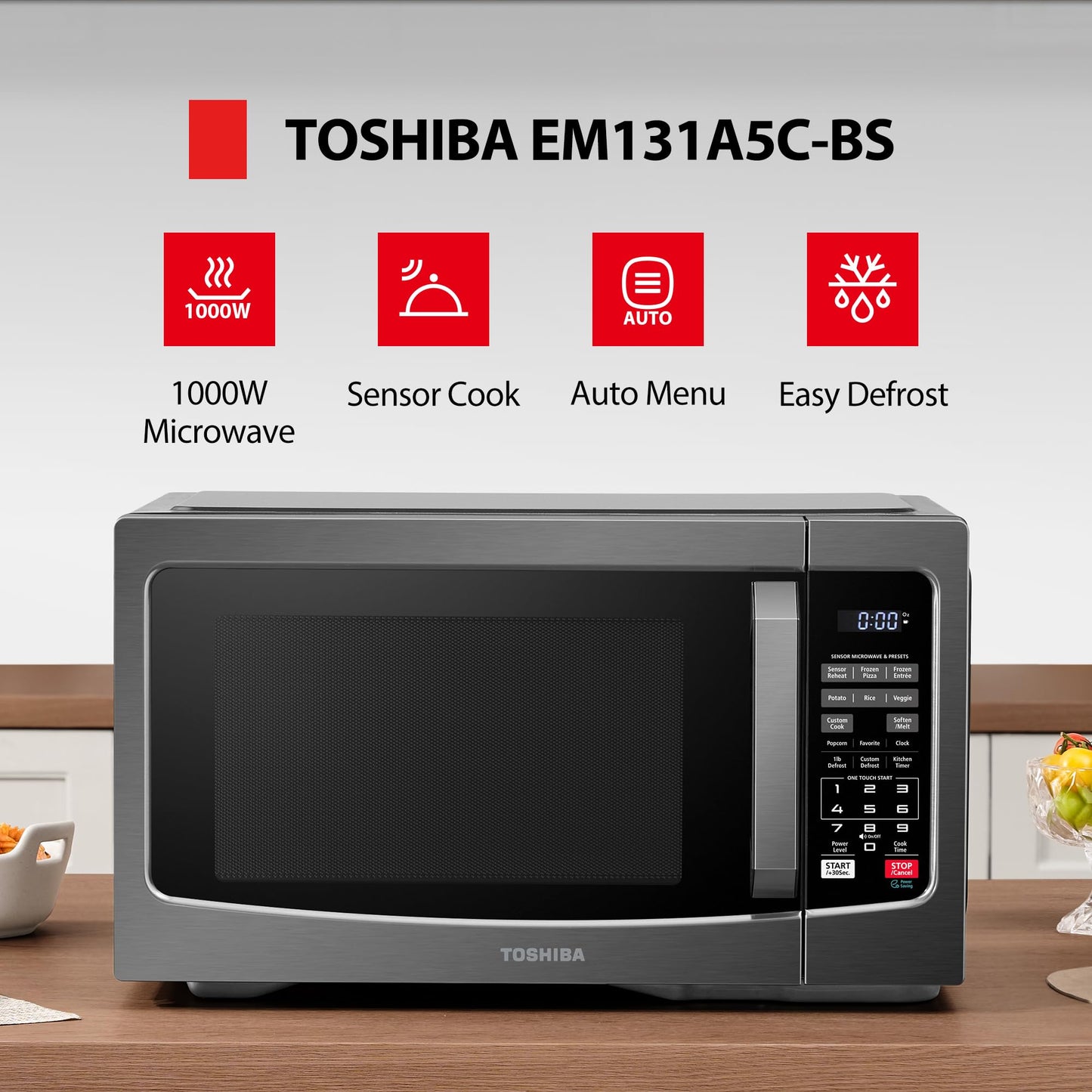 Toshiba 1.6 Cu.ft Microwave Oven