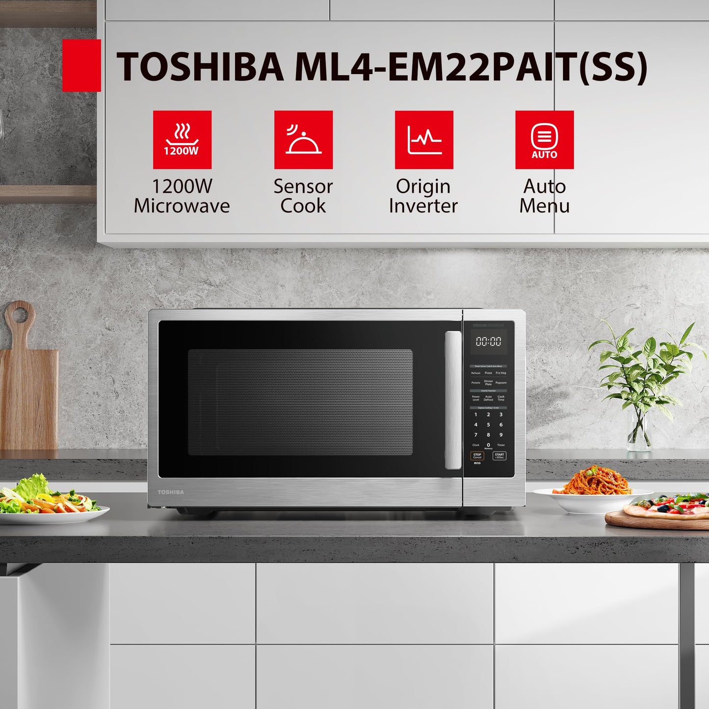 Toshiba 2.2 Cu.ft Microwave Oven