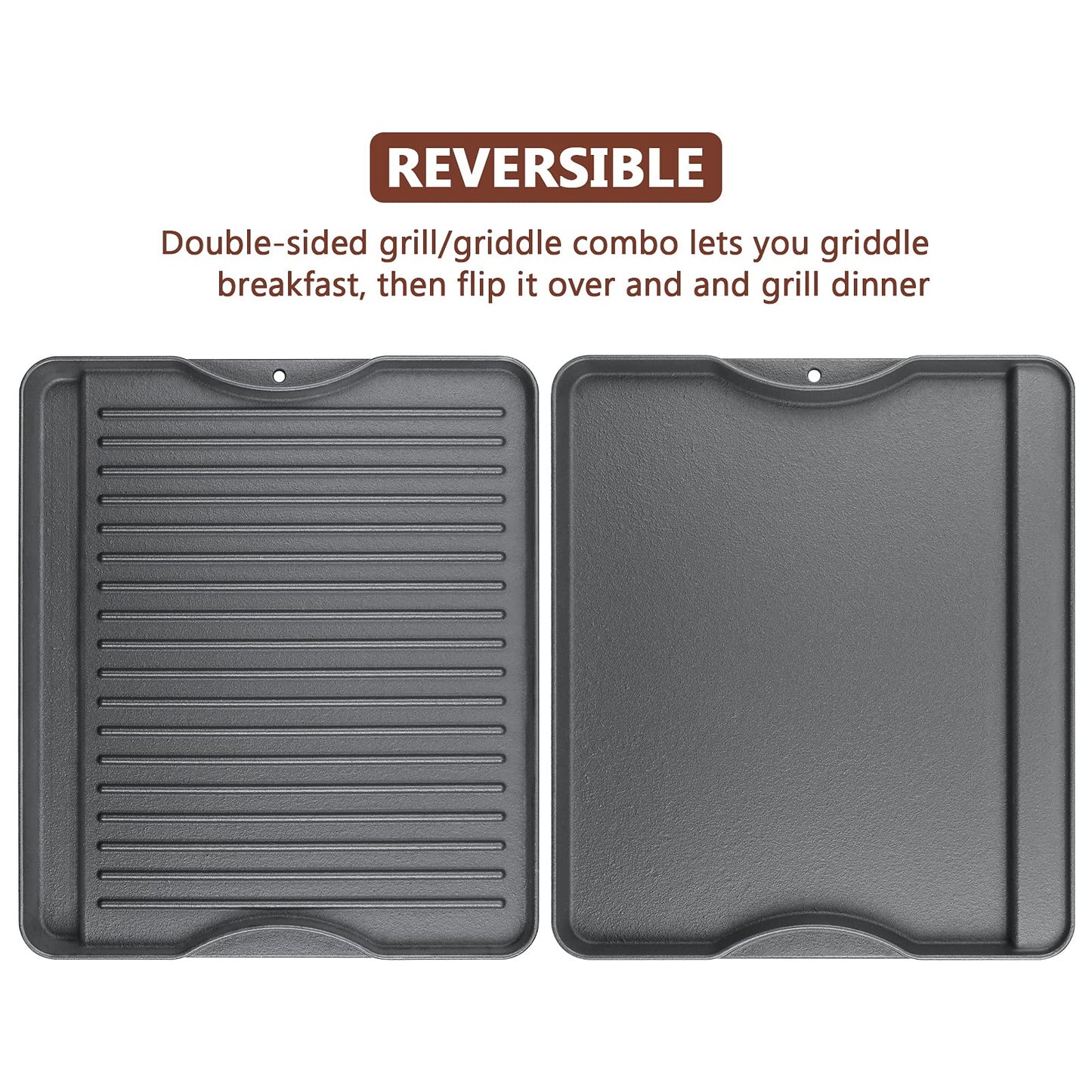 Cast Iron Nanoceramic Grill Griddle